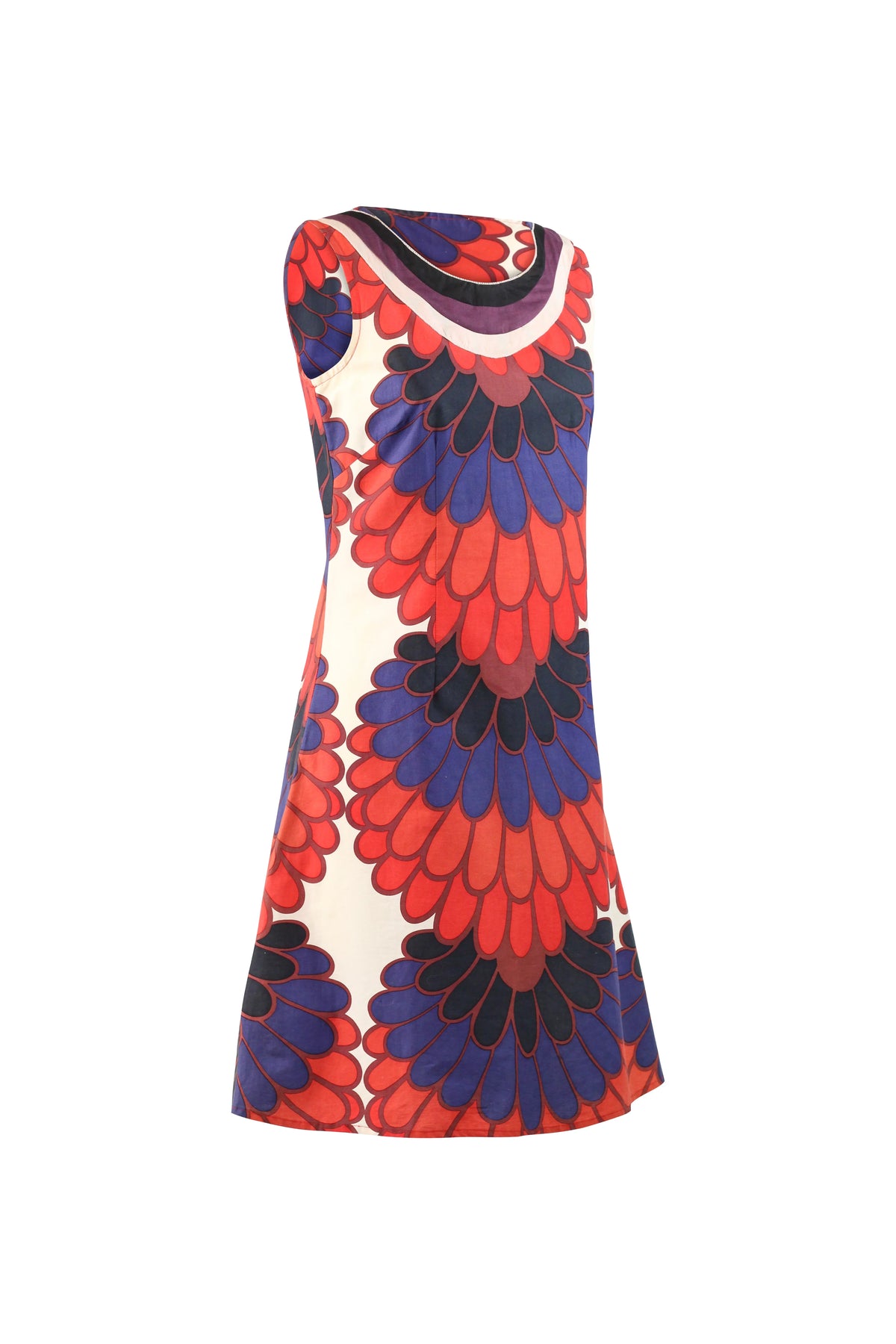 Graphic Floral Cotton Shift Dress SS2005