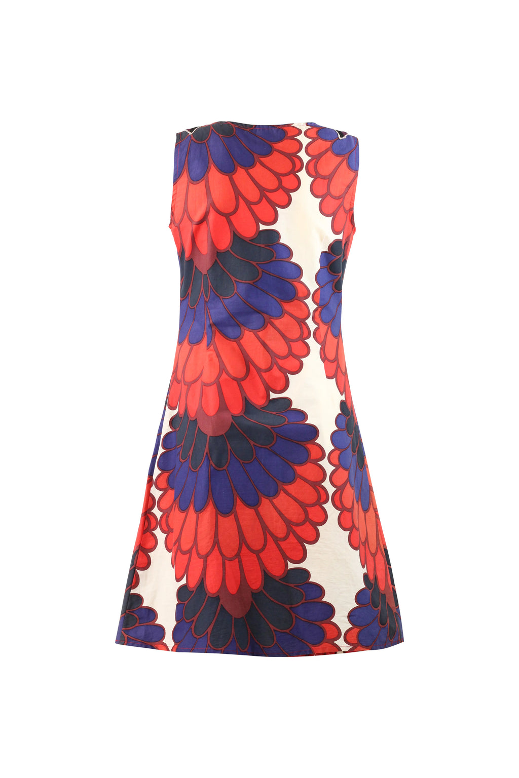 Graphic Floral Cotton Shift Dress SS2005