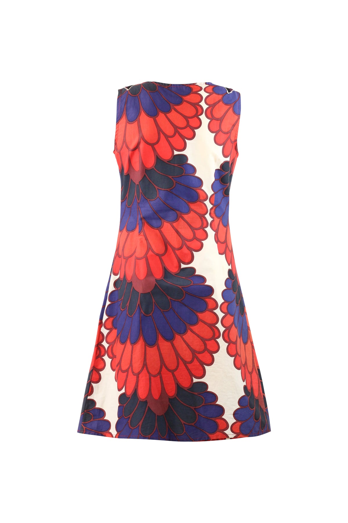 Graphic Floral Cotton Shift Dress SS2005
