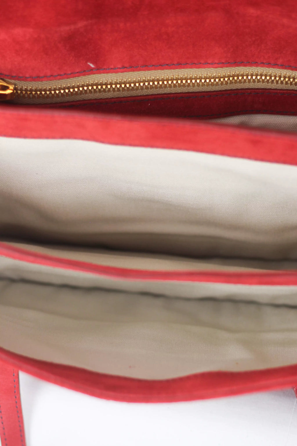 Red Suede Shoulder Bag SS2005
