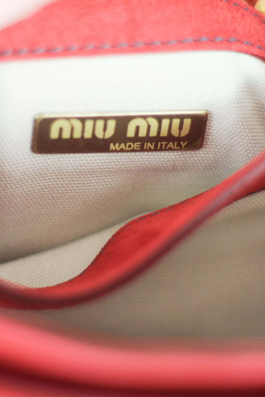 Red Suede Shoulder Bag SS2005