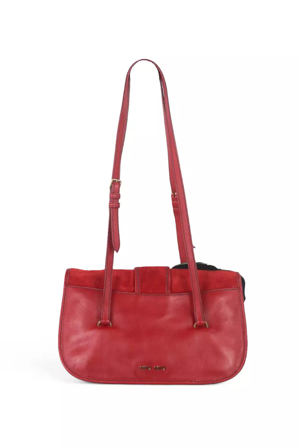 Red Suede Shoulder Bag SS2005