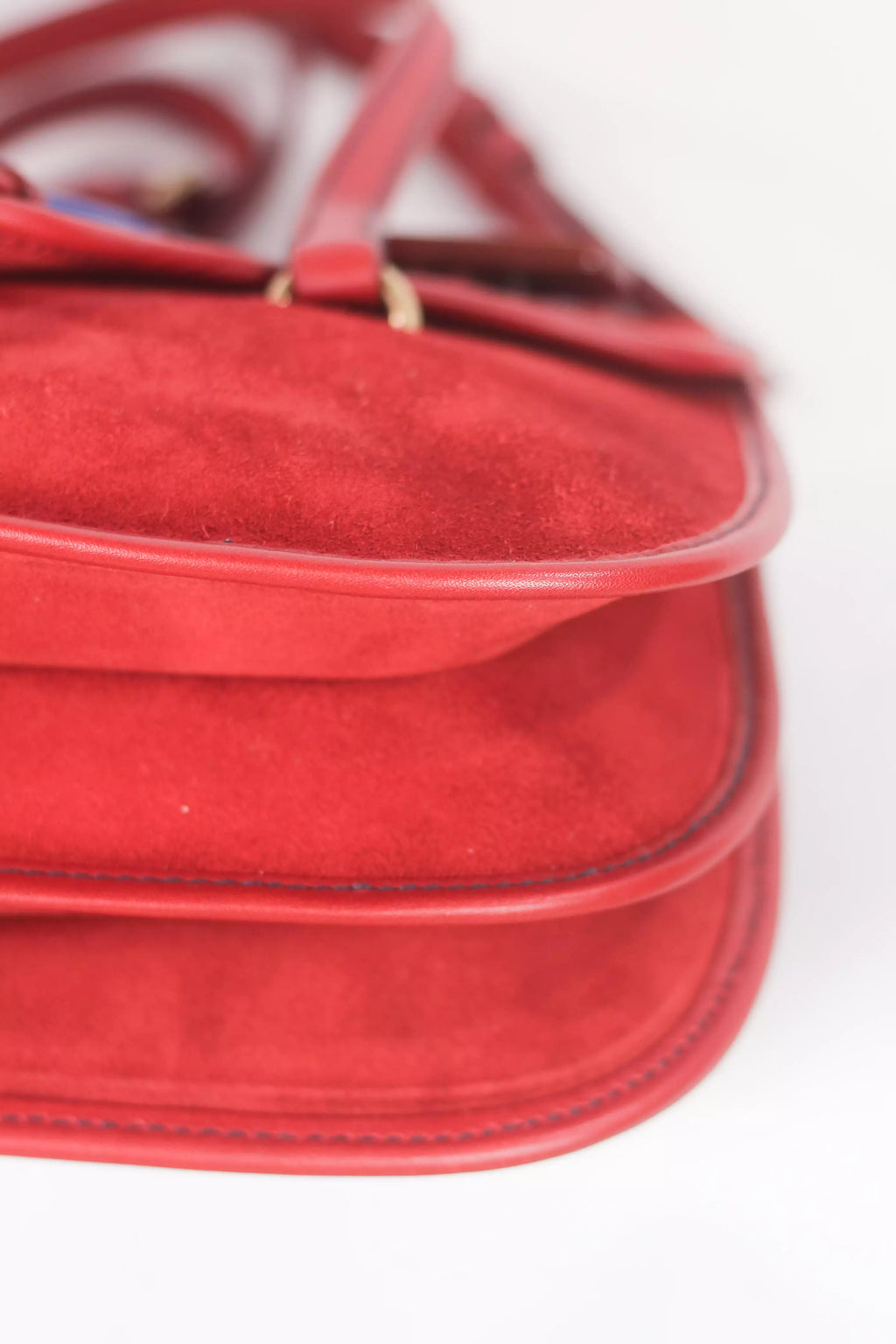 Red Suede Shoulder Bag SS2005