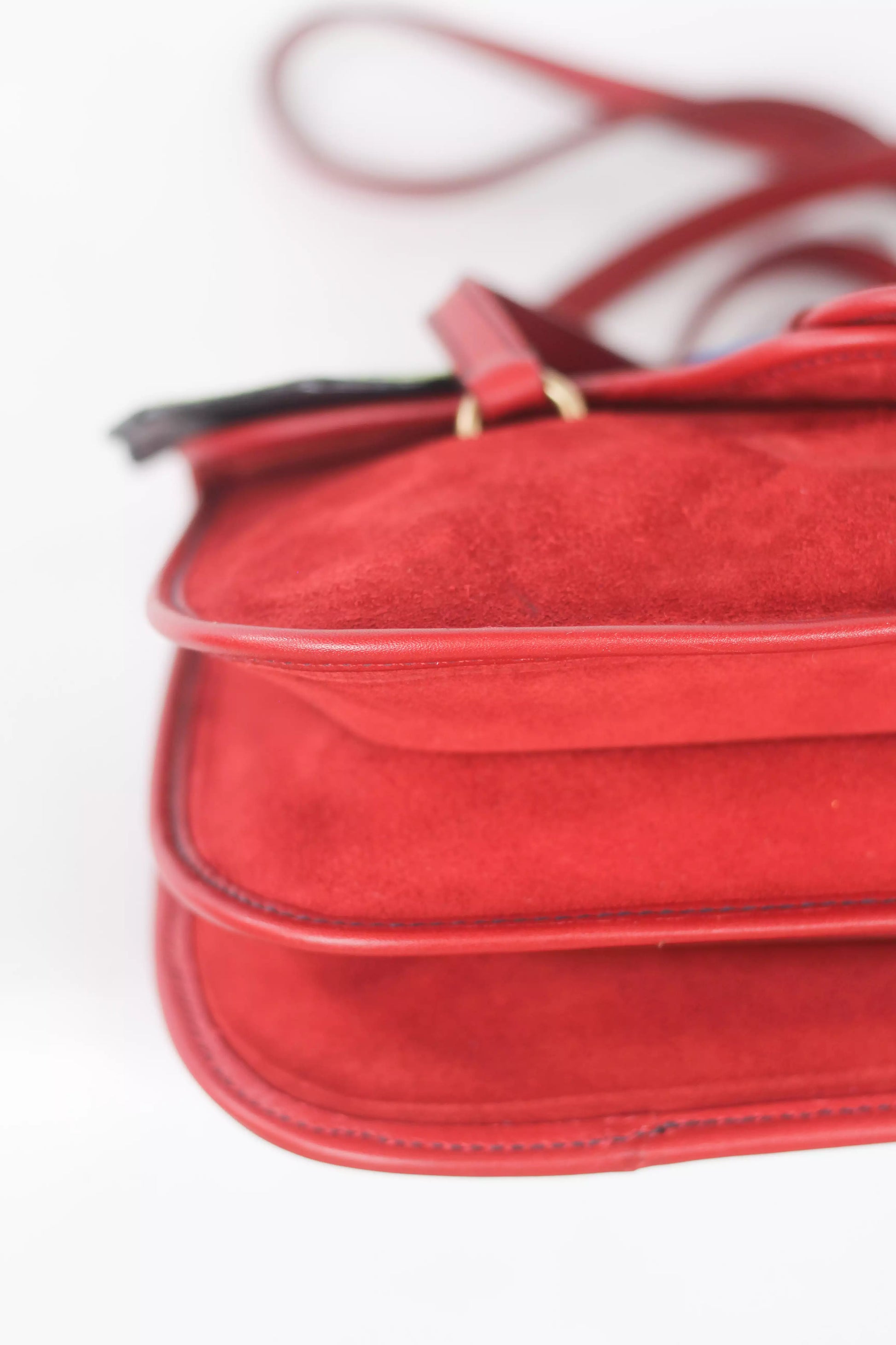 Red Suede Shoulder Bag SS2005