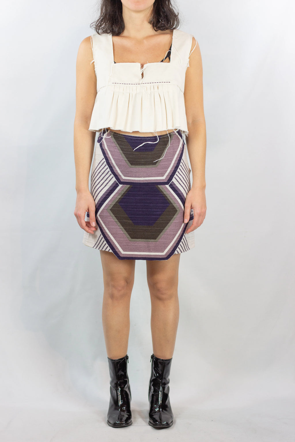 Asymmetric Trapeze Mini Skirt SS2005