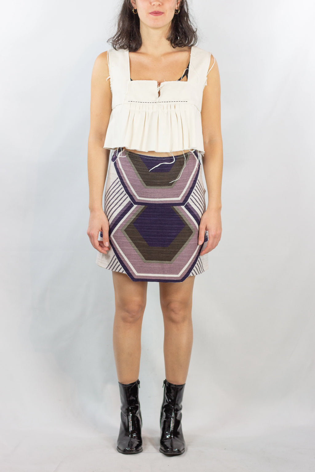 Asymmetric Trapeze Mini Skirt SS2005