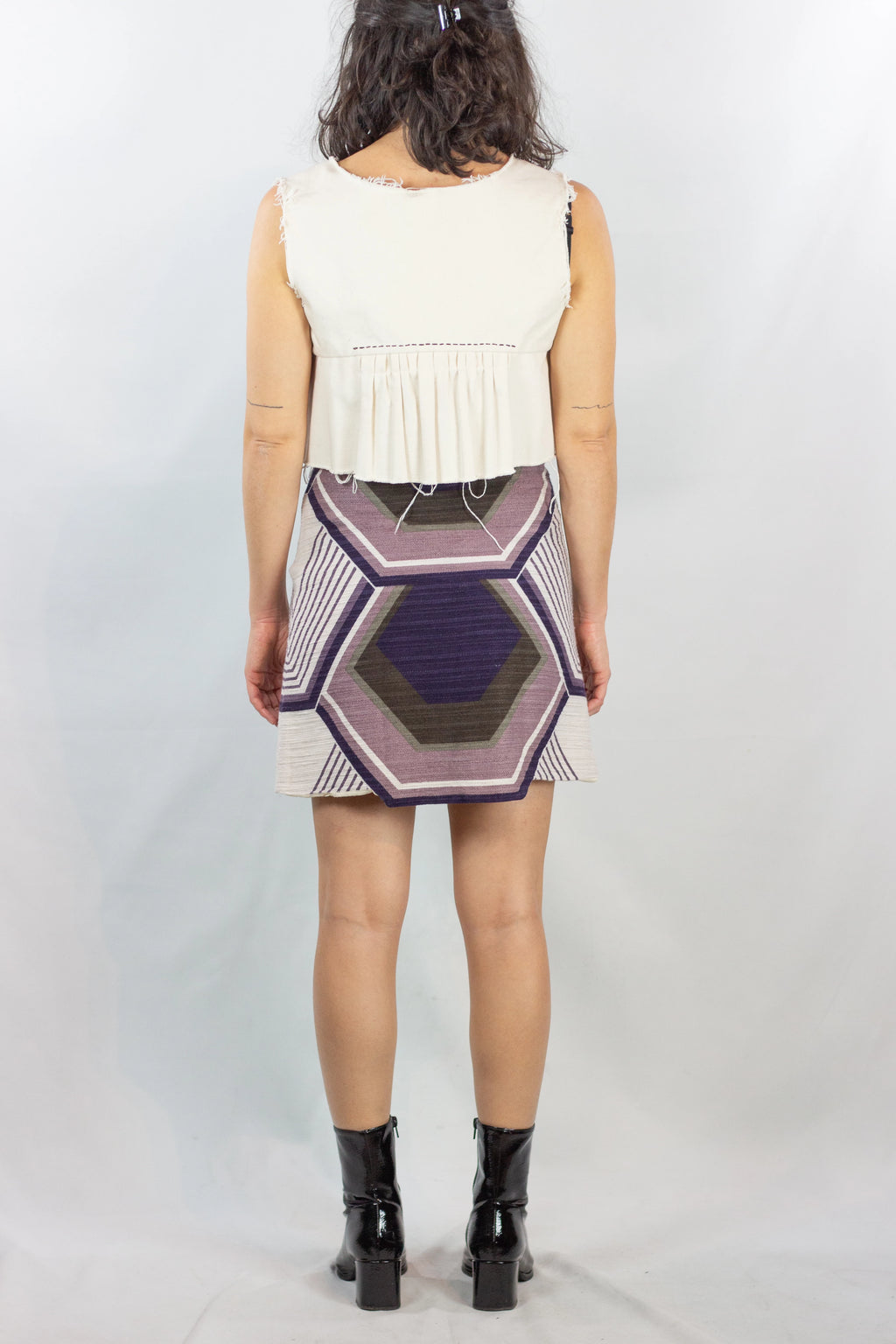 Asymmetric Trapeze Mini Skirt SS2005
