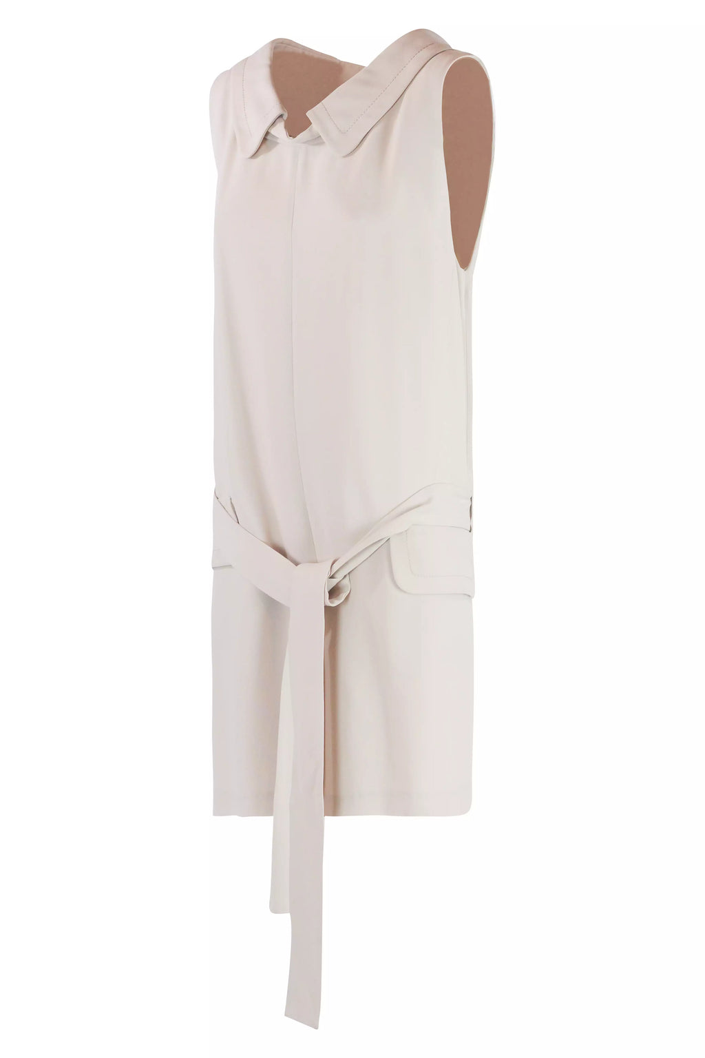 Cream Sculptural Wrap Dress FW2009
