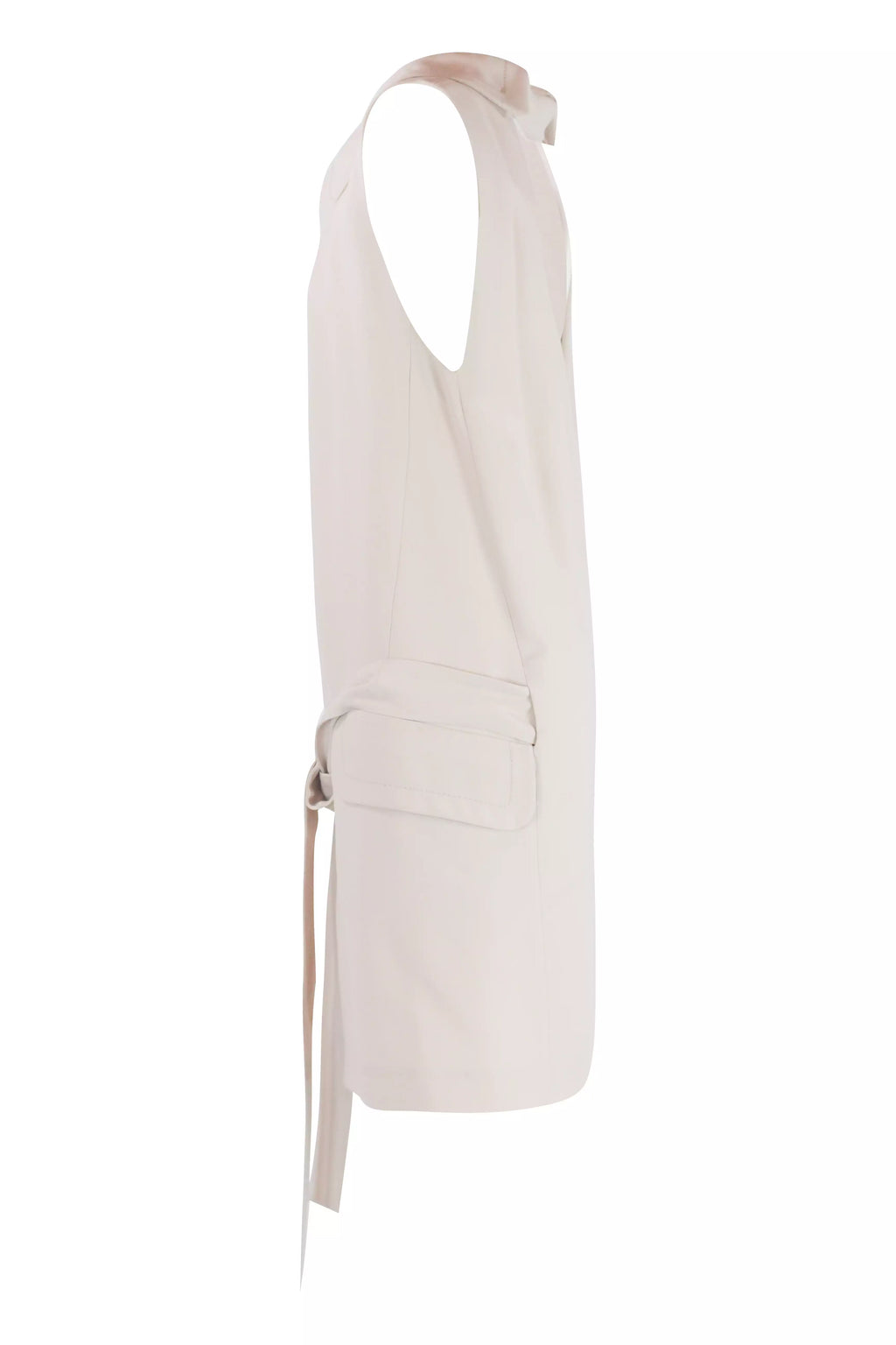 Cream Sculptural Wrap Dress FW2009