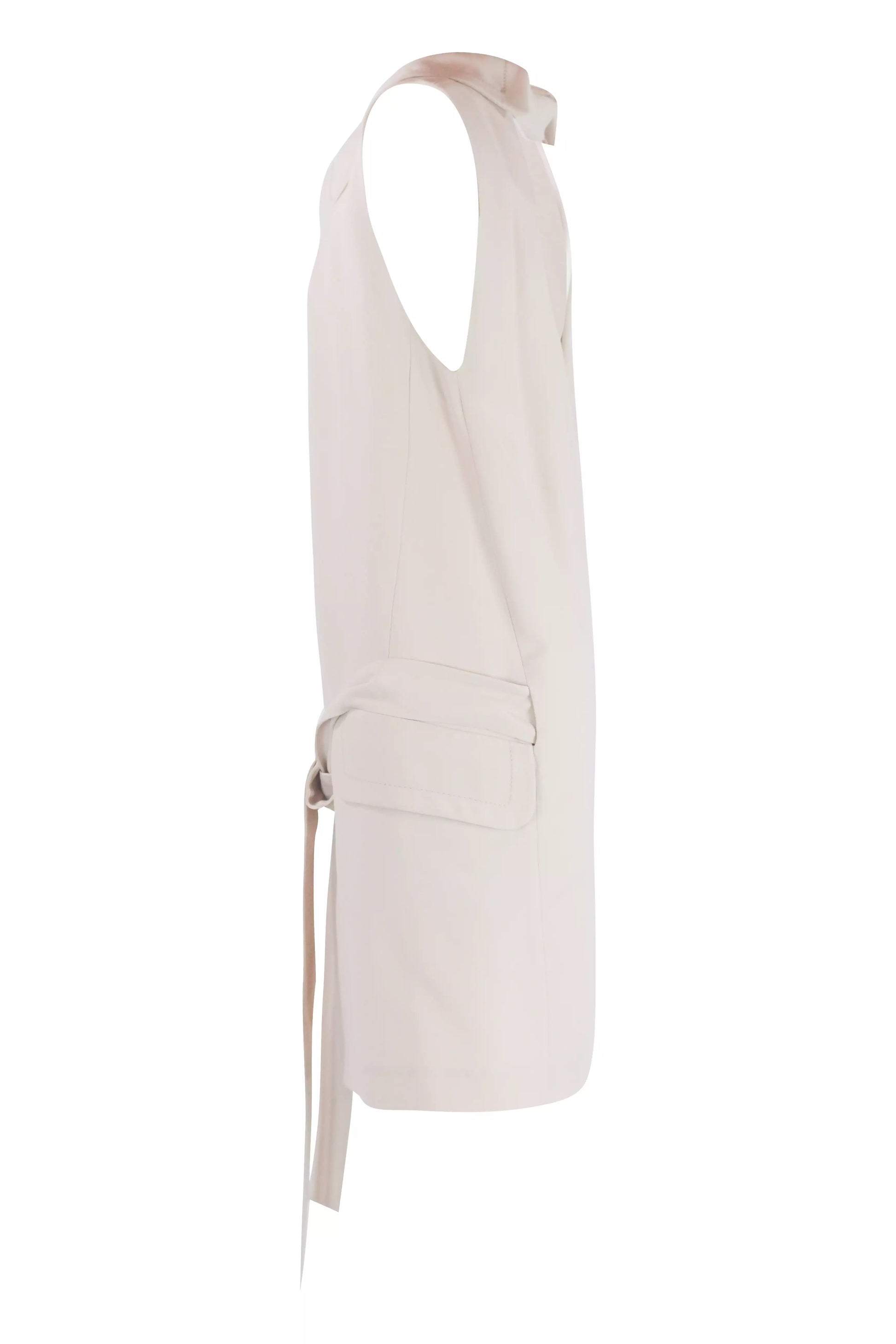 Cream Sculptural Wrap Dress FW2009