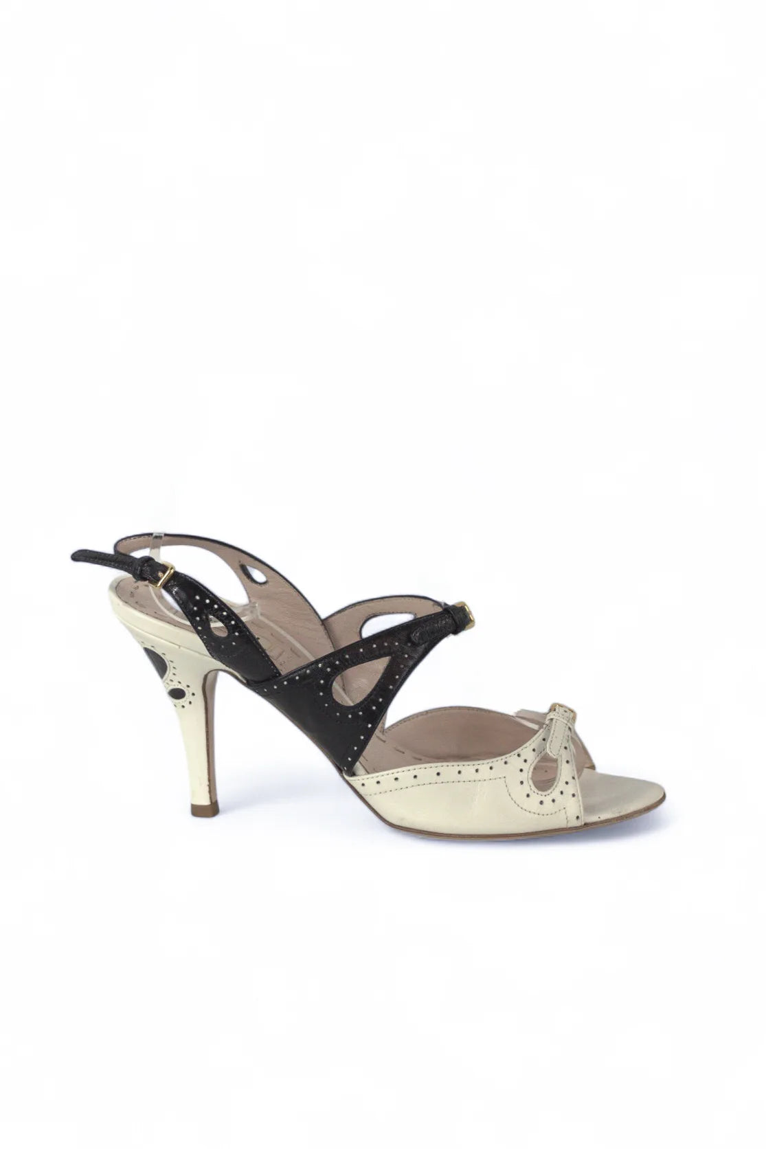 Black and white decorated sandal SS2011 - MALISTO