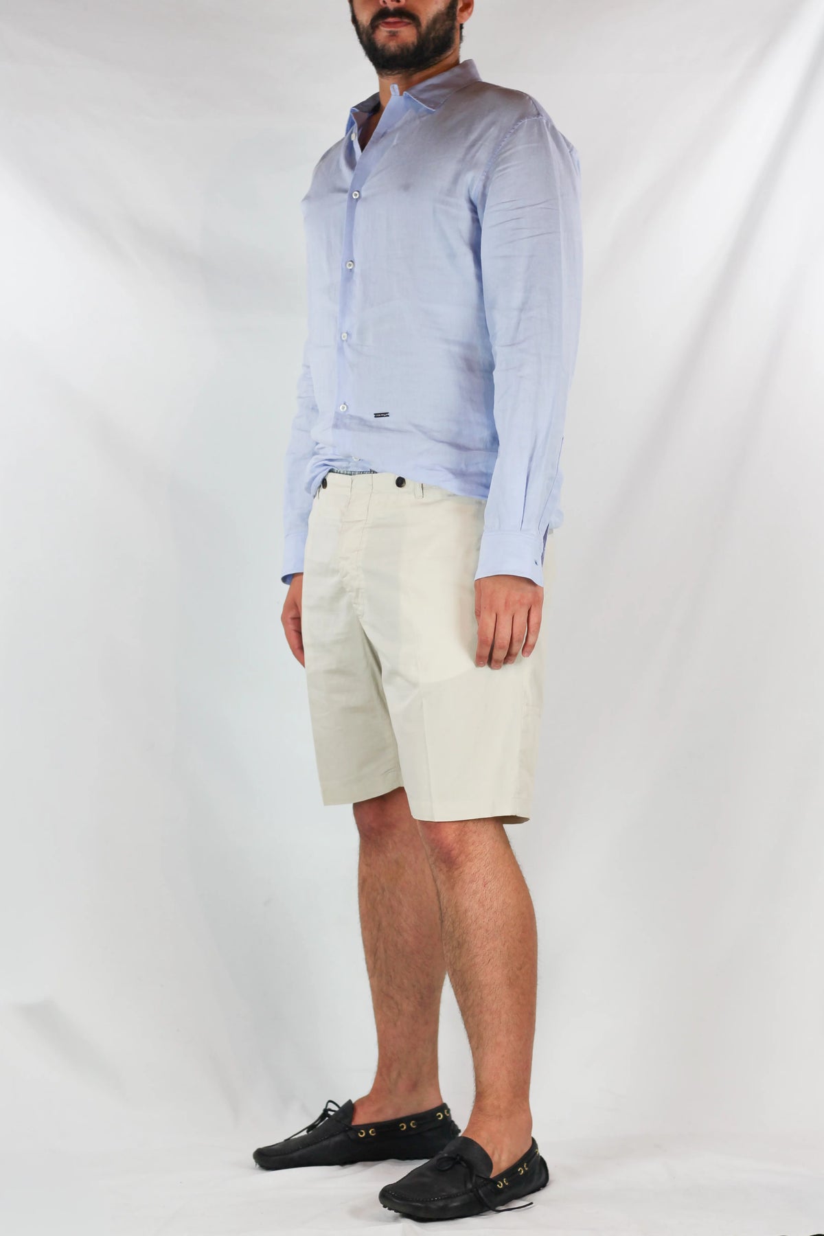 Cotton Tailored Bermuda Shorts