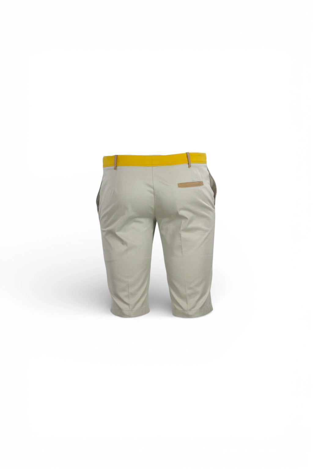 Beige Cotton Bermuda Shorts