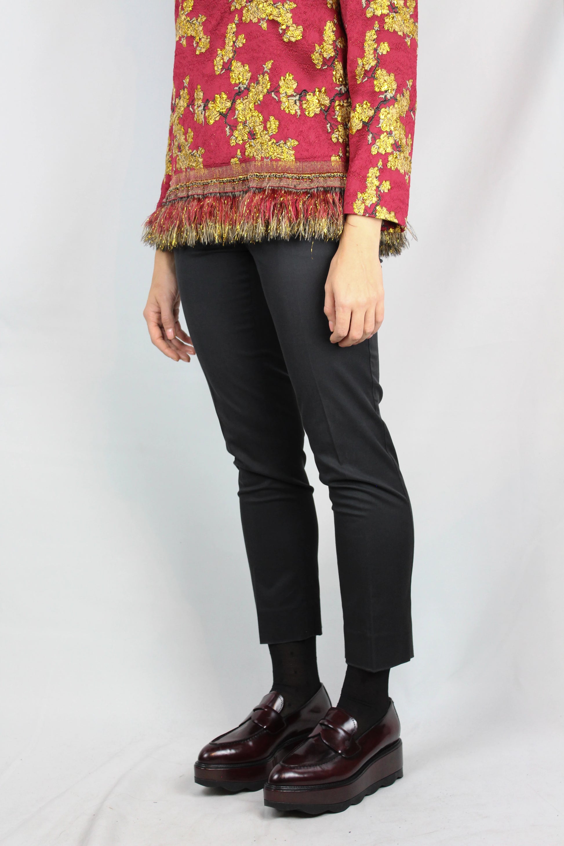 Black Slim-Fit Chino Trousers in Stretch Cotton