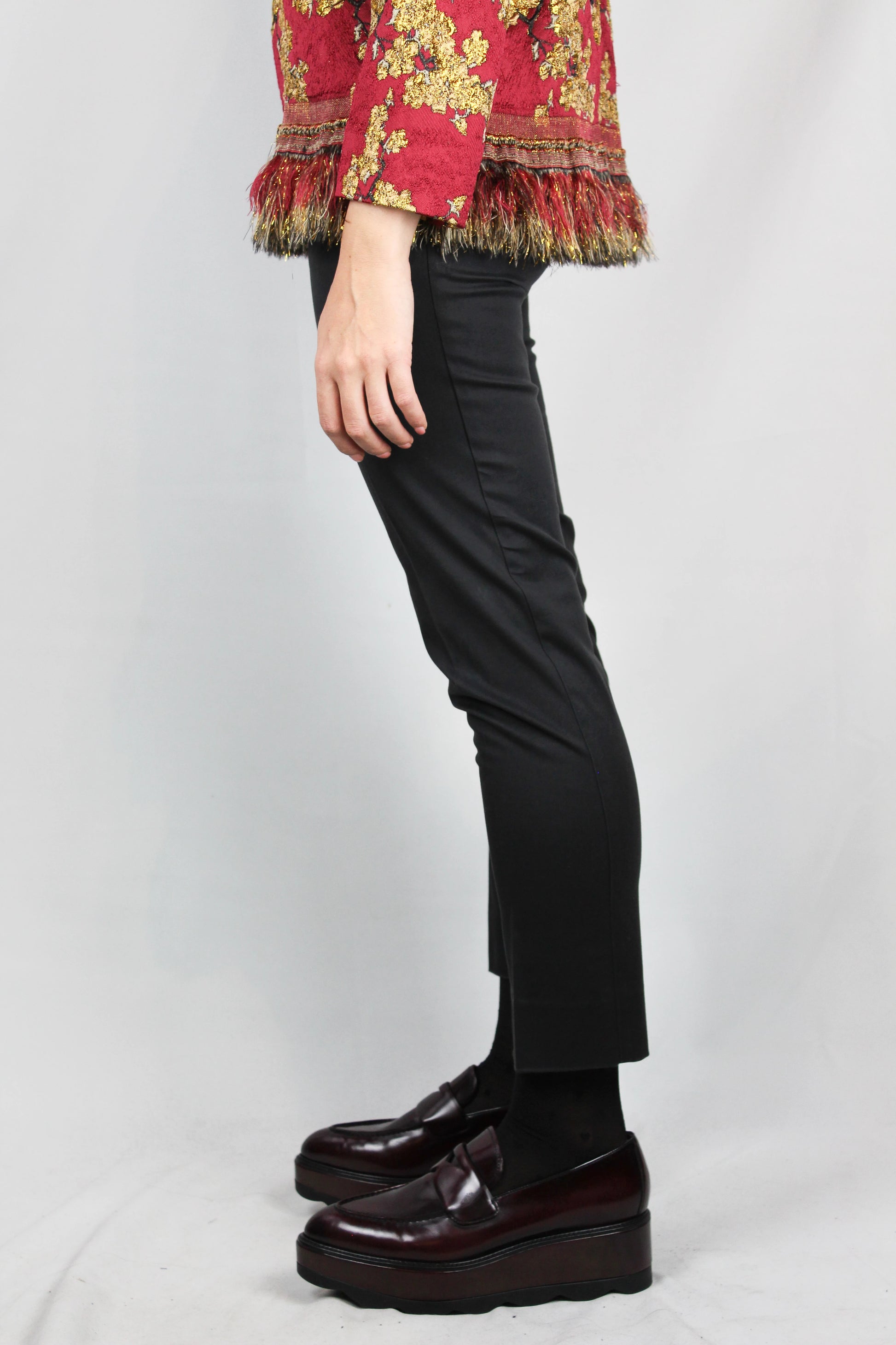 Black Slim-Fit Chino Trousers in Stretch Cotton
