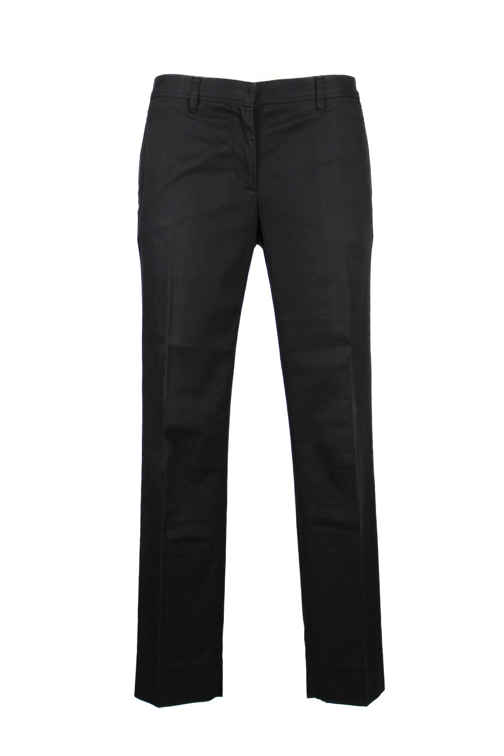 Black Slim-Fit Chino Trousers in Stretch Cotton
