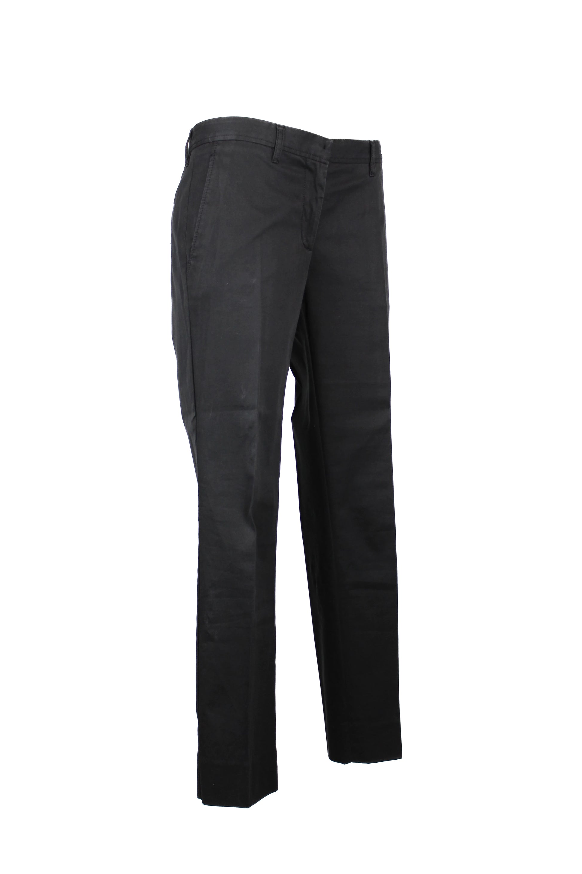 Black Slim-Fit Chino Trousers in Stretch Cotton