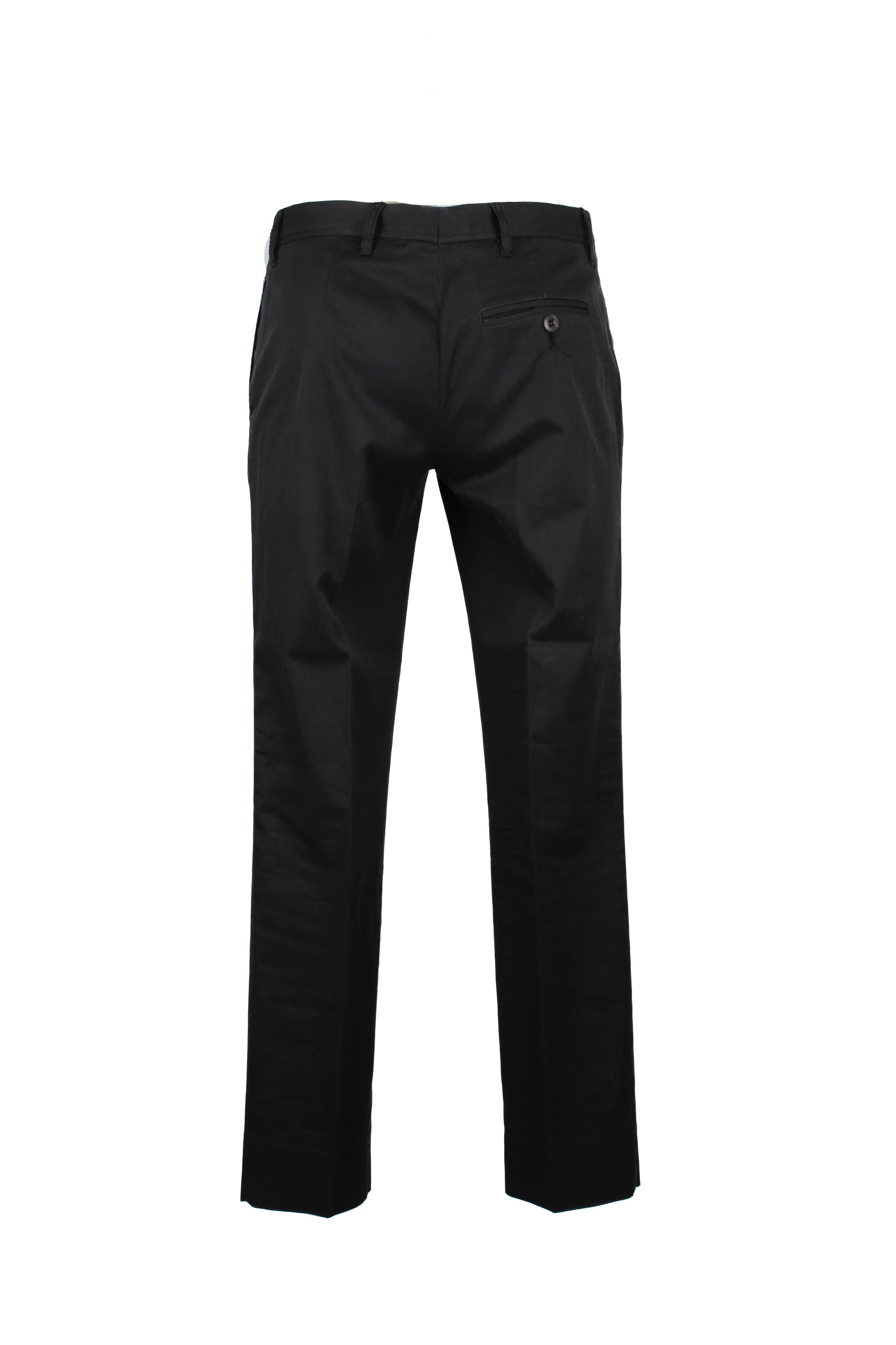 Black Slim-Fit Chino Trousers in Stretch Cotton
