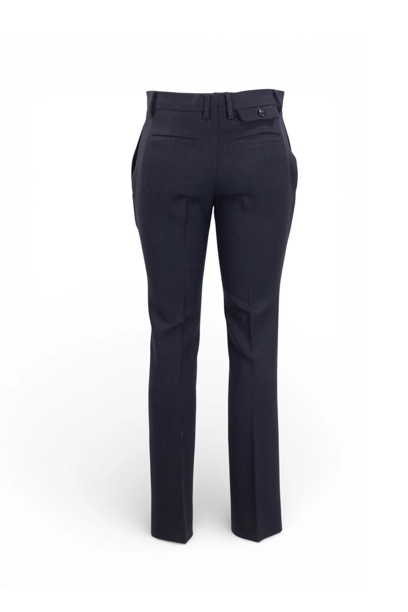 Black Tailored Trousers with Tapered Leg