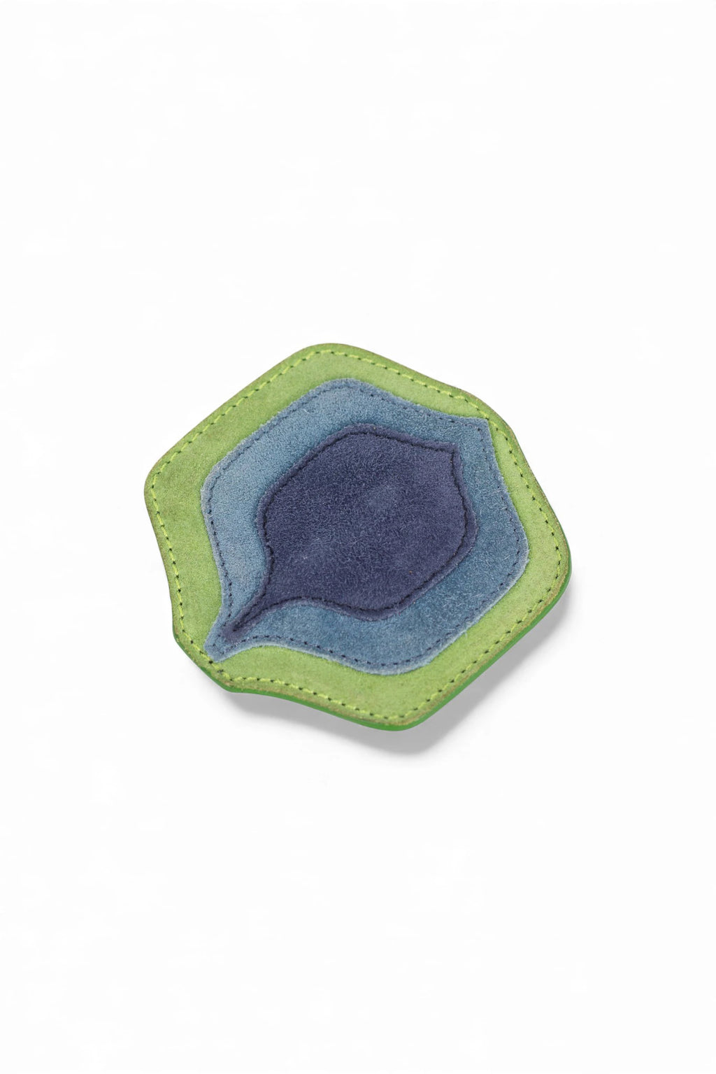 Blue and Green Suede Pin SS2005