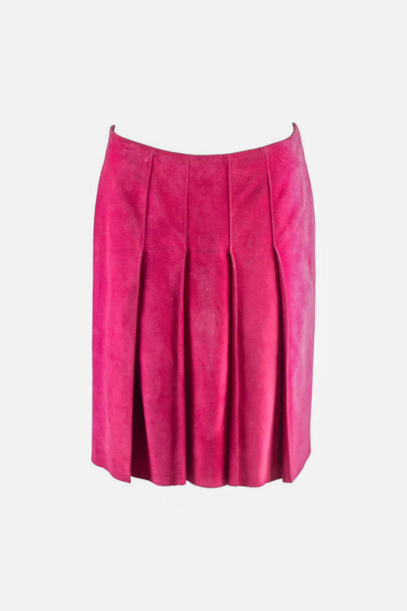 Pleated Suede Skirt SS1999