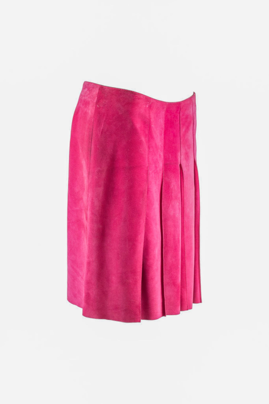 Pleated Suede Skirt SS1999