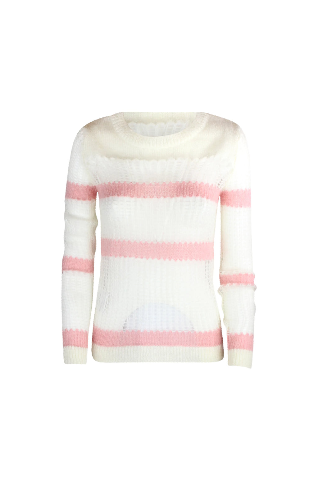 Striped pink loose sweater