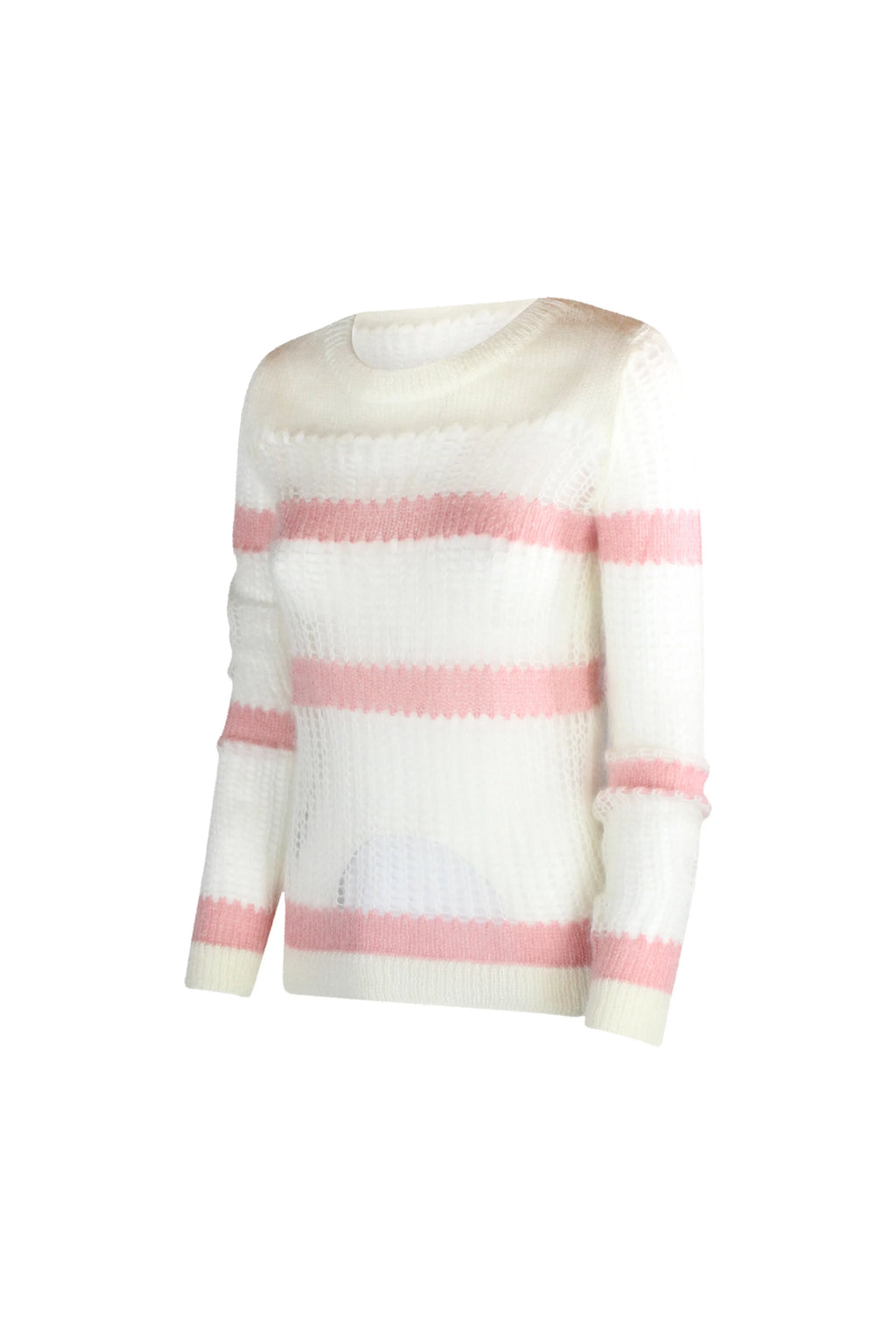 Striped pink loose sweater