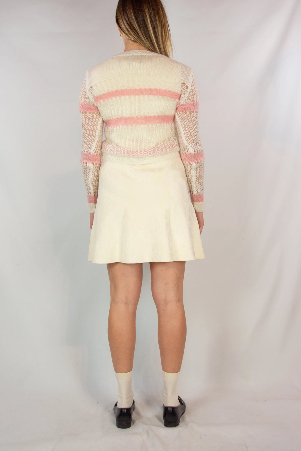 Striped pink loose sweater
