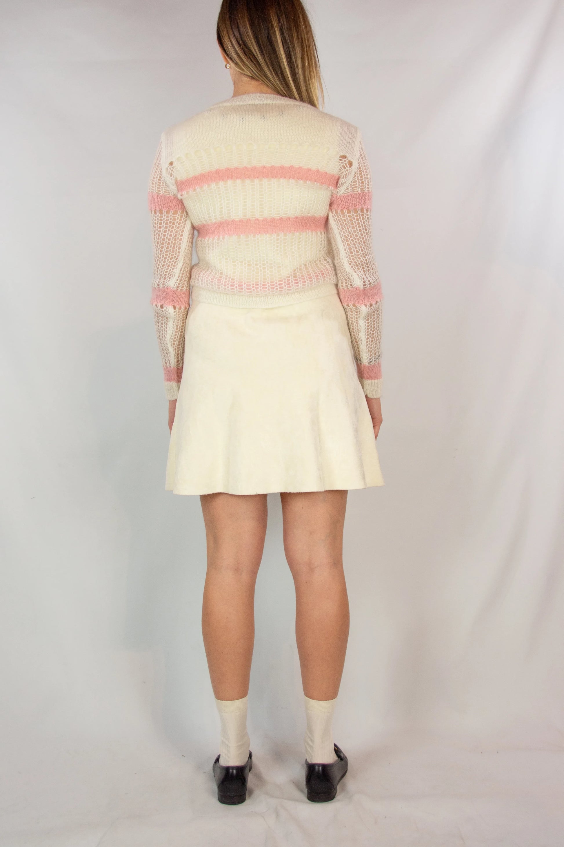 Striped pink loose sweater