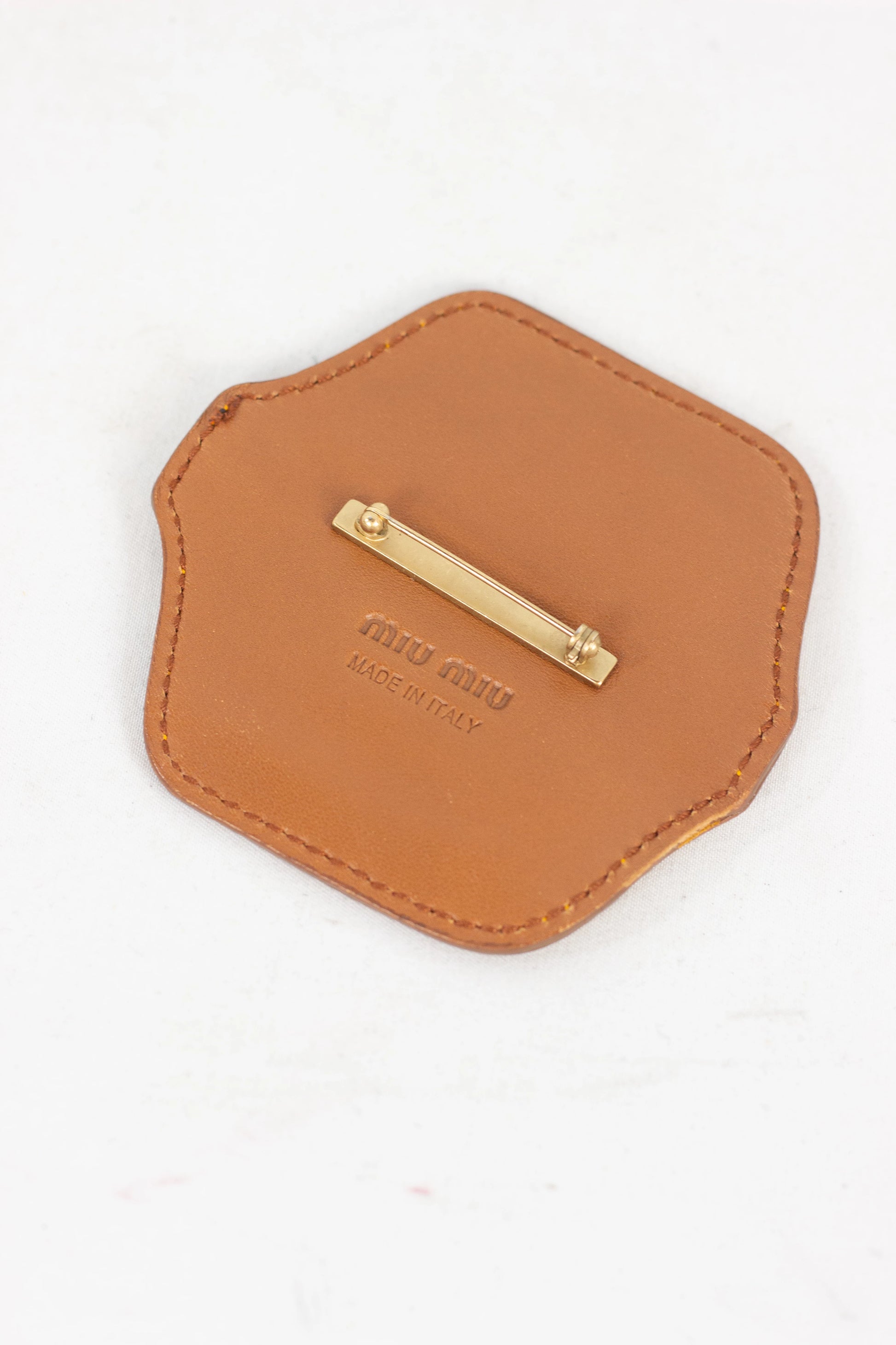 Orange Suede Pin SS2005