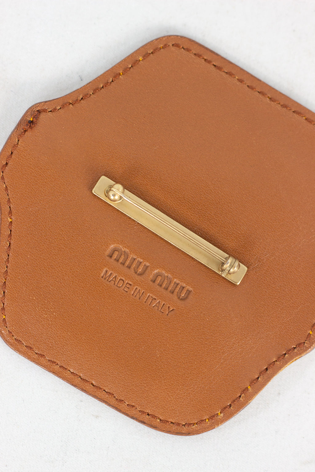 Orange Suede Pin SS2005