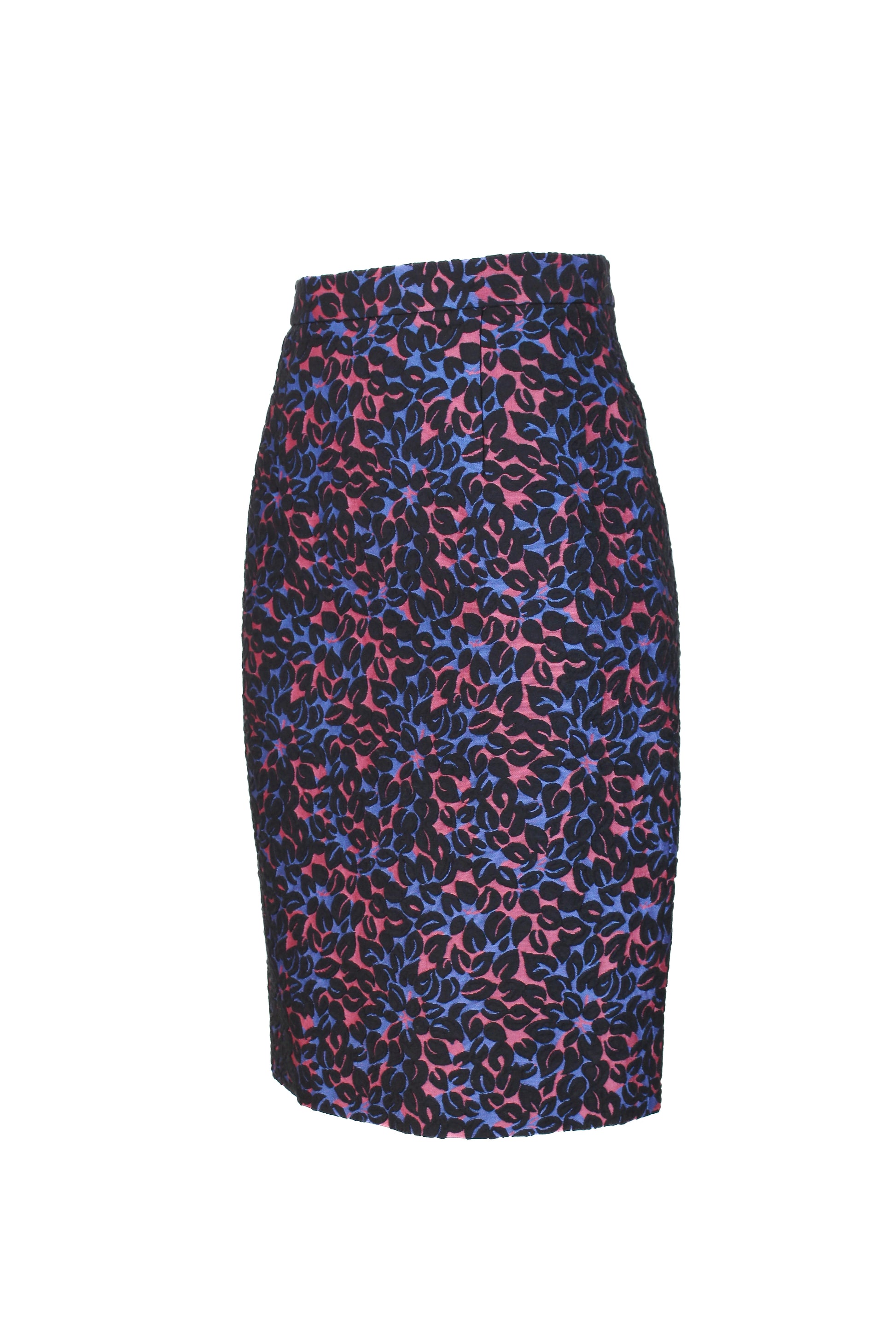 Floral patterned knee-length pencil skirt SS2015