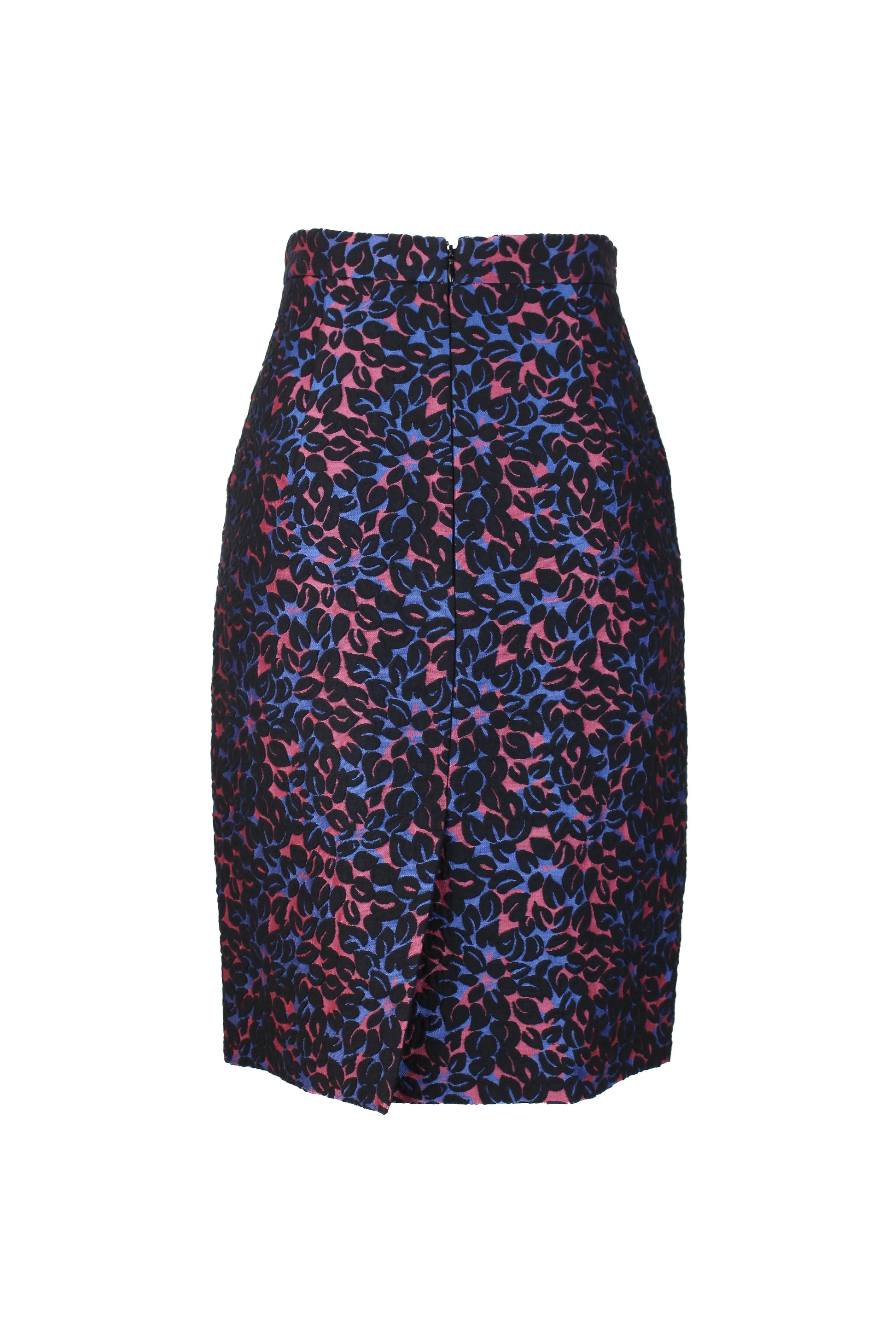 Floral patterned knee-length pencil skirt SS2015