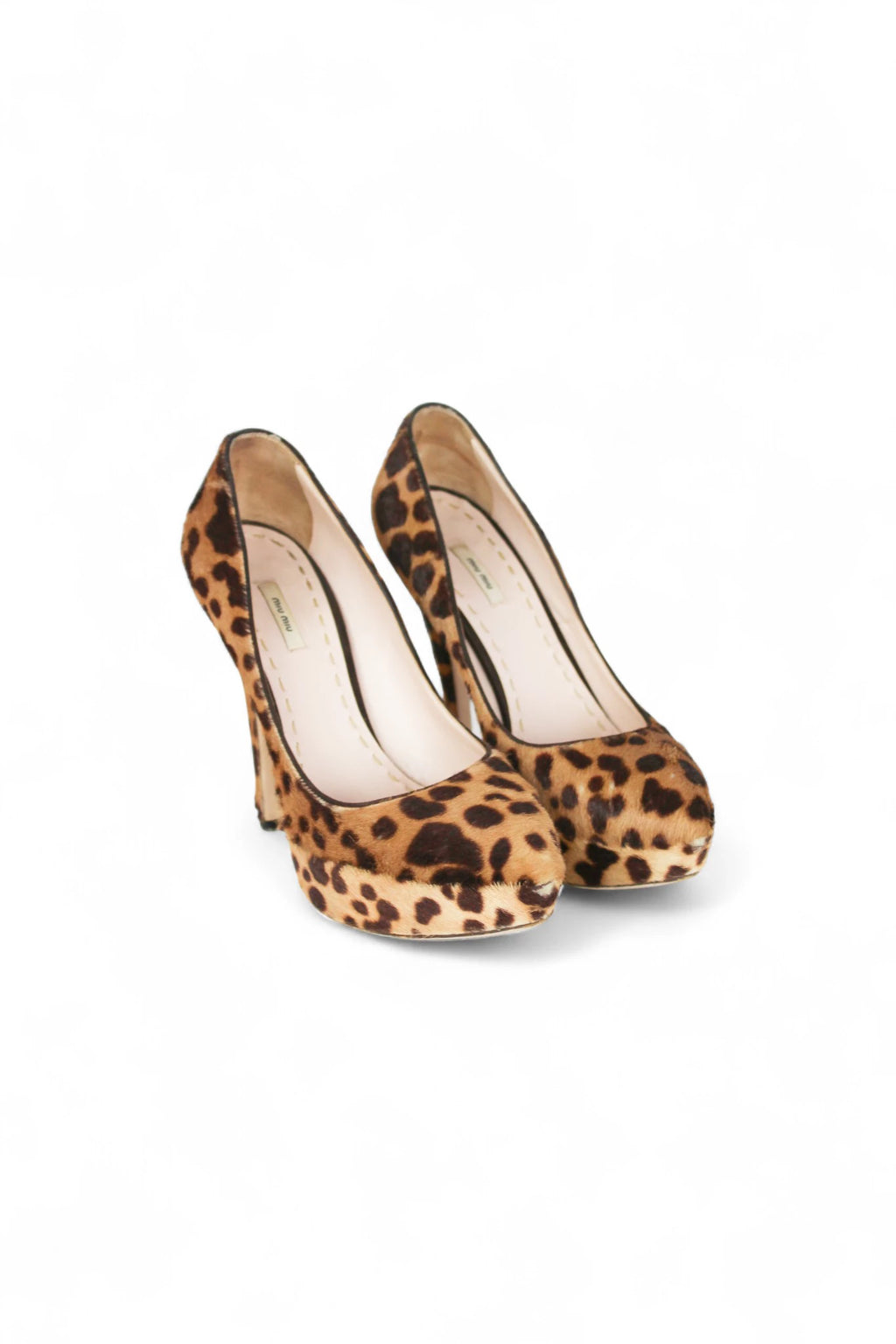 Leopard Print Pony Hair Pumps