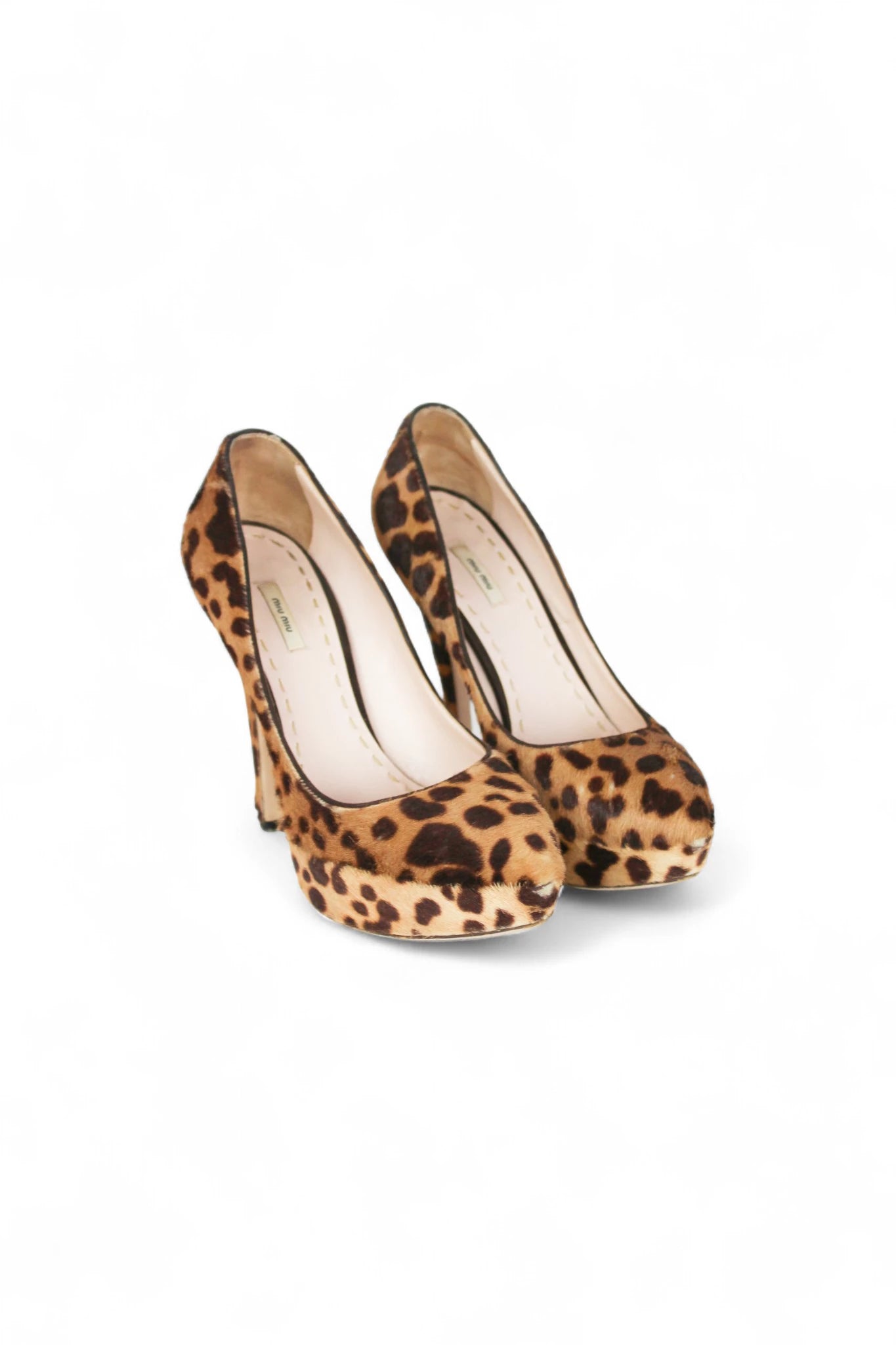 Leopard Print Pony Hair Pumps