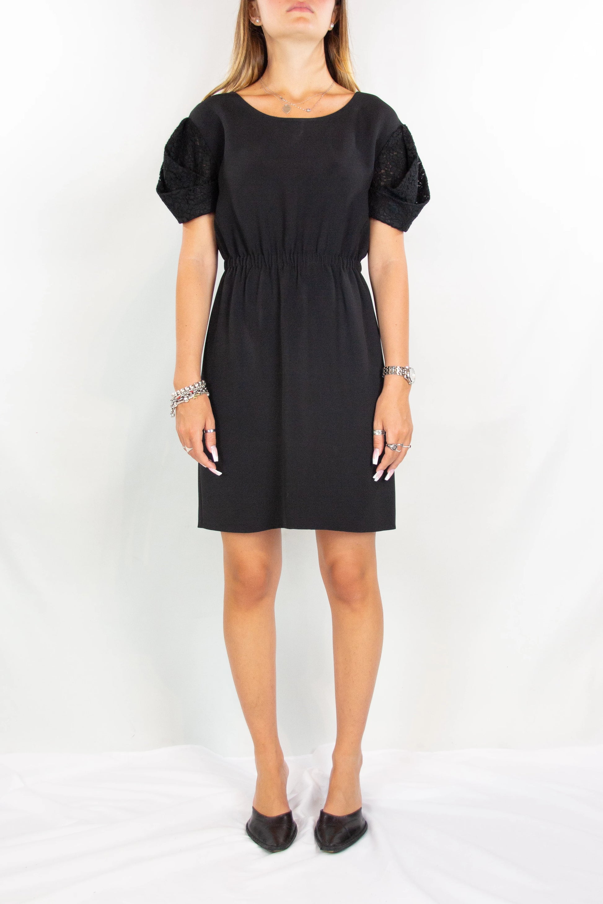 Puff sleeves dress
