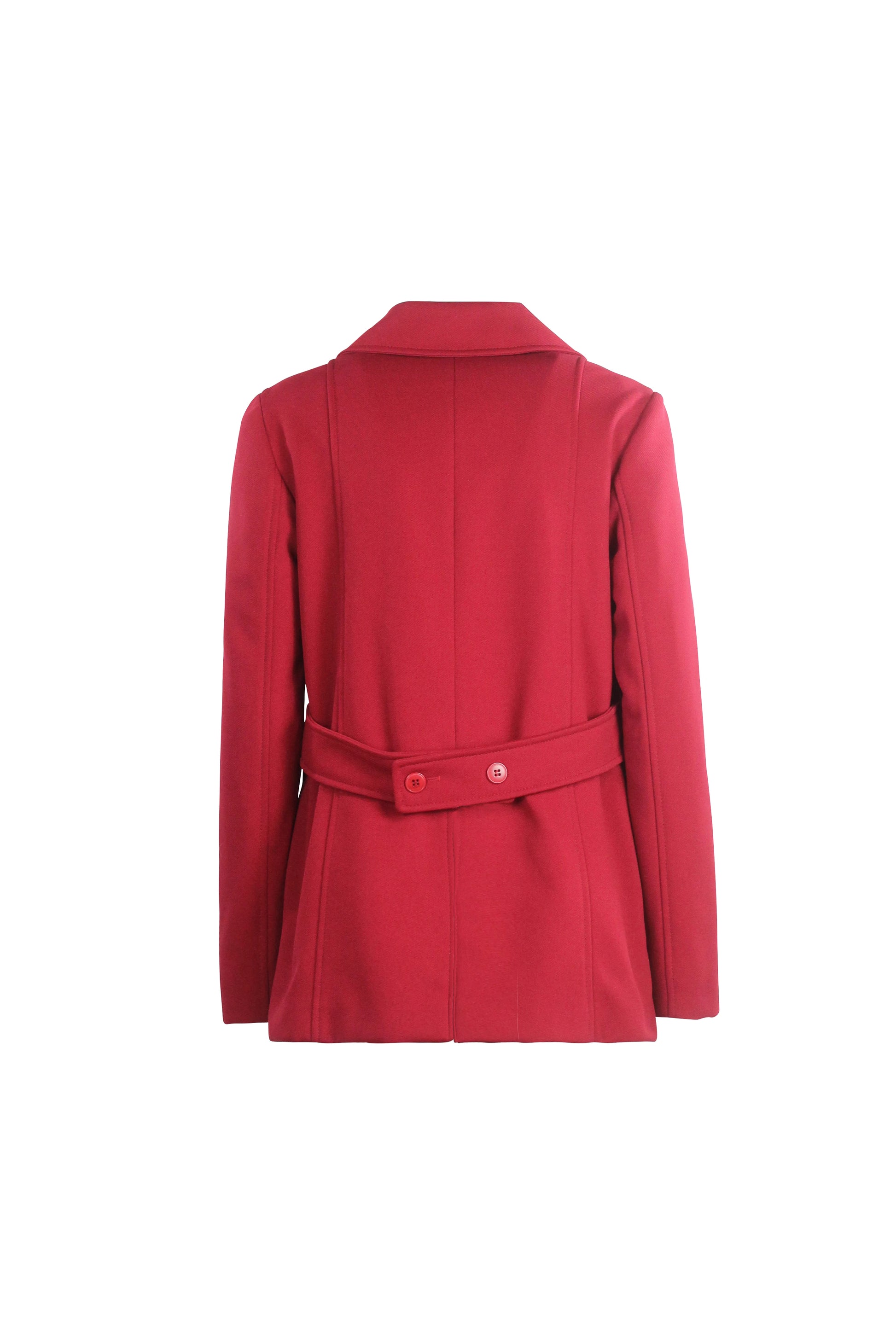 Red Double-Breasted Coat