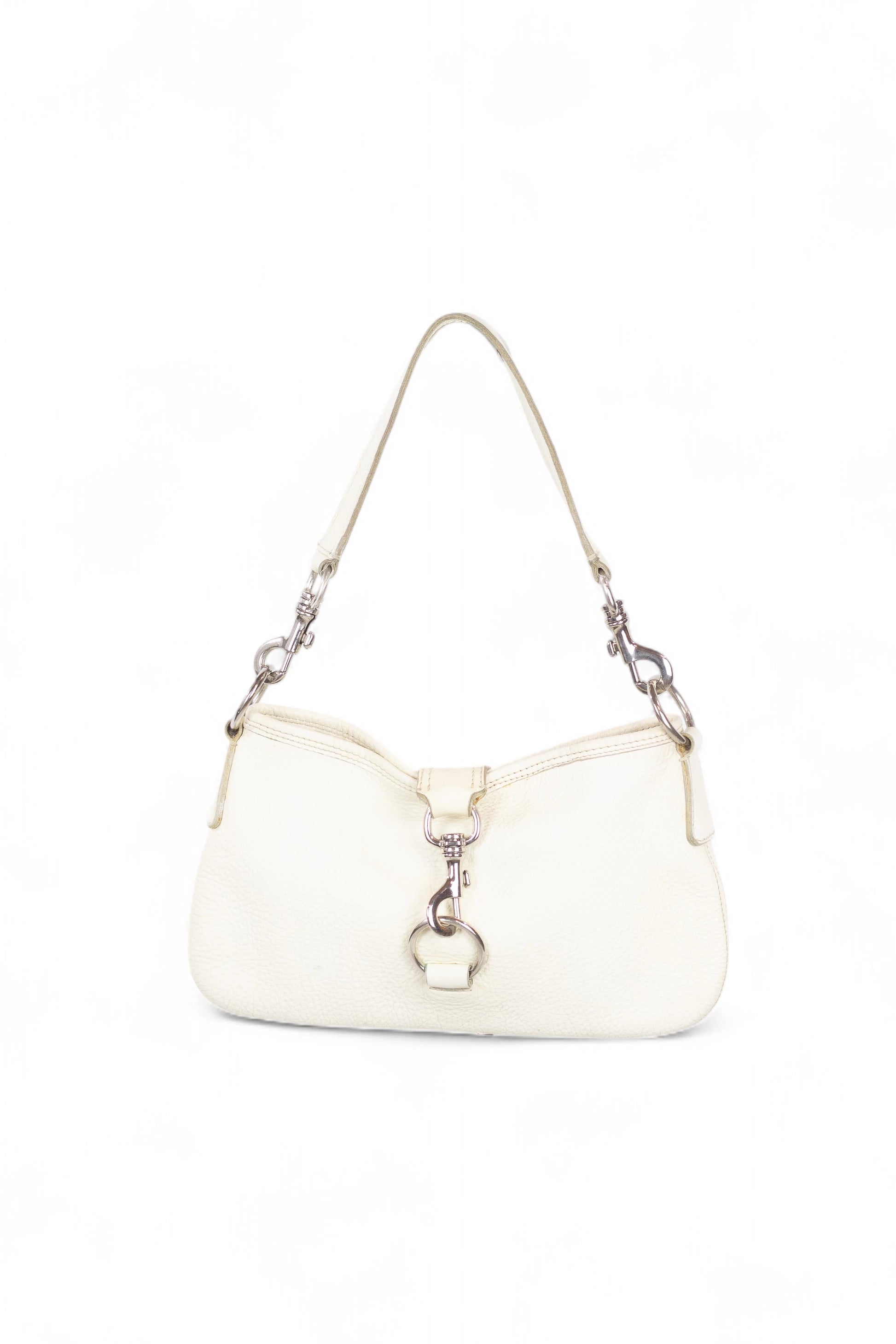 Textured Leather Shoulder Bag