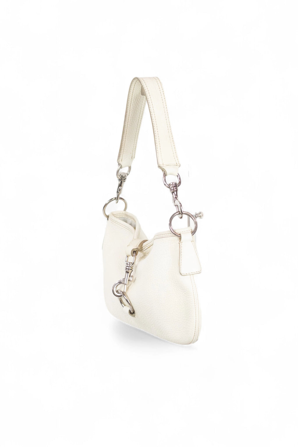 Textured Leather Shoulder Bag