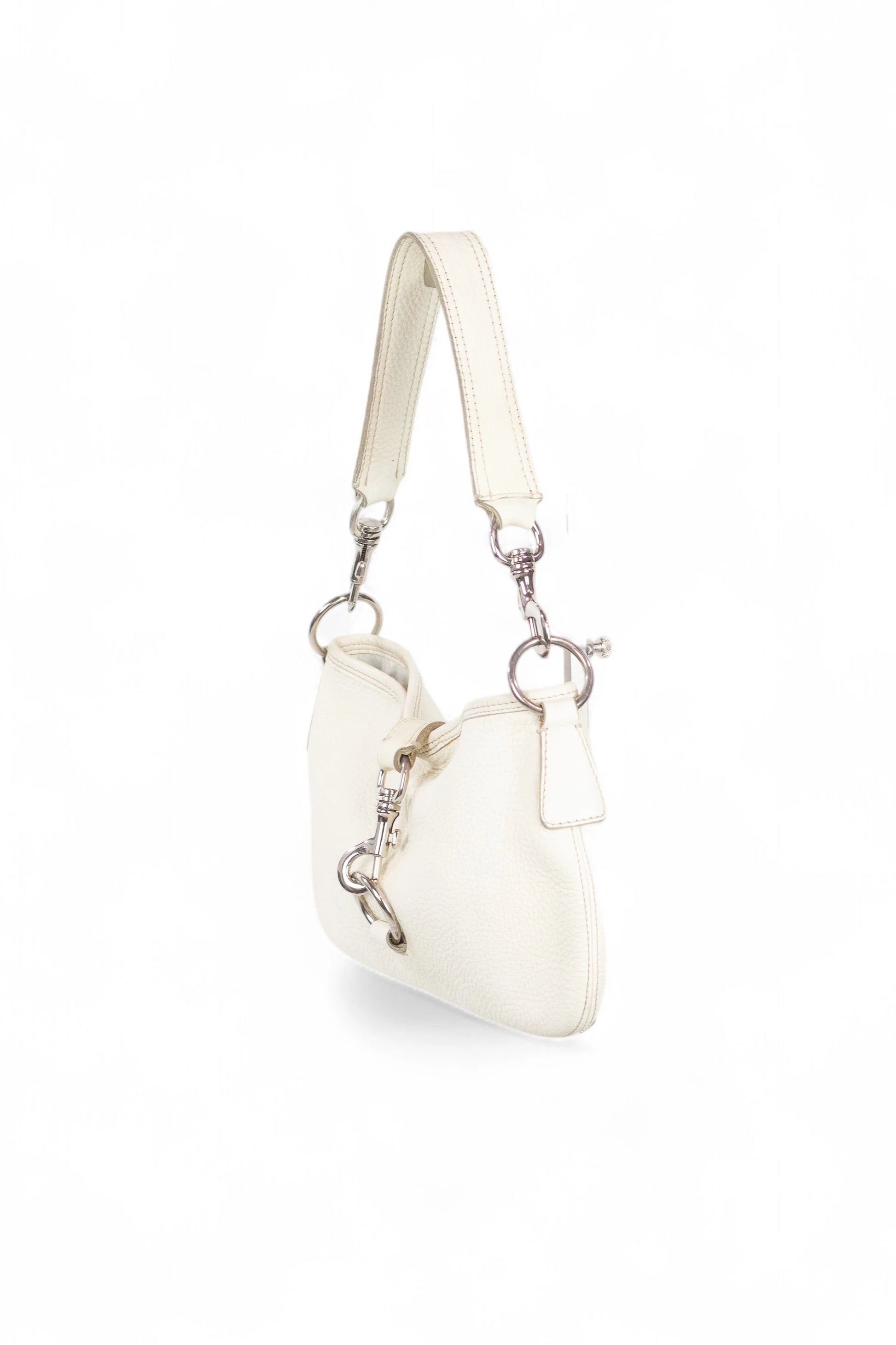 Textured Leather Shoulder Bag