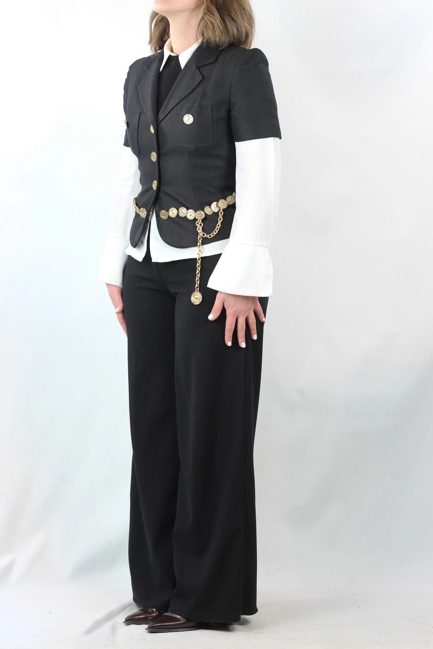 Short-Sleeve Safari-Inspired Jacket