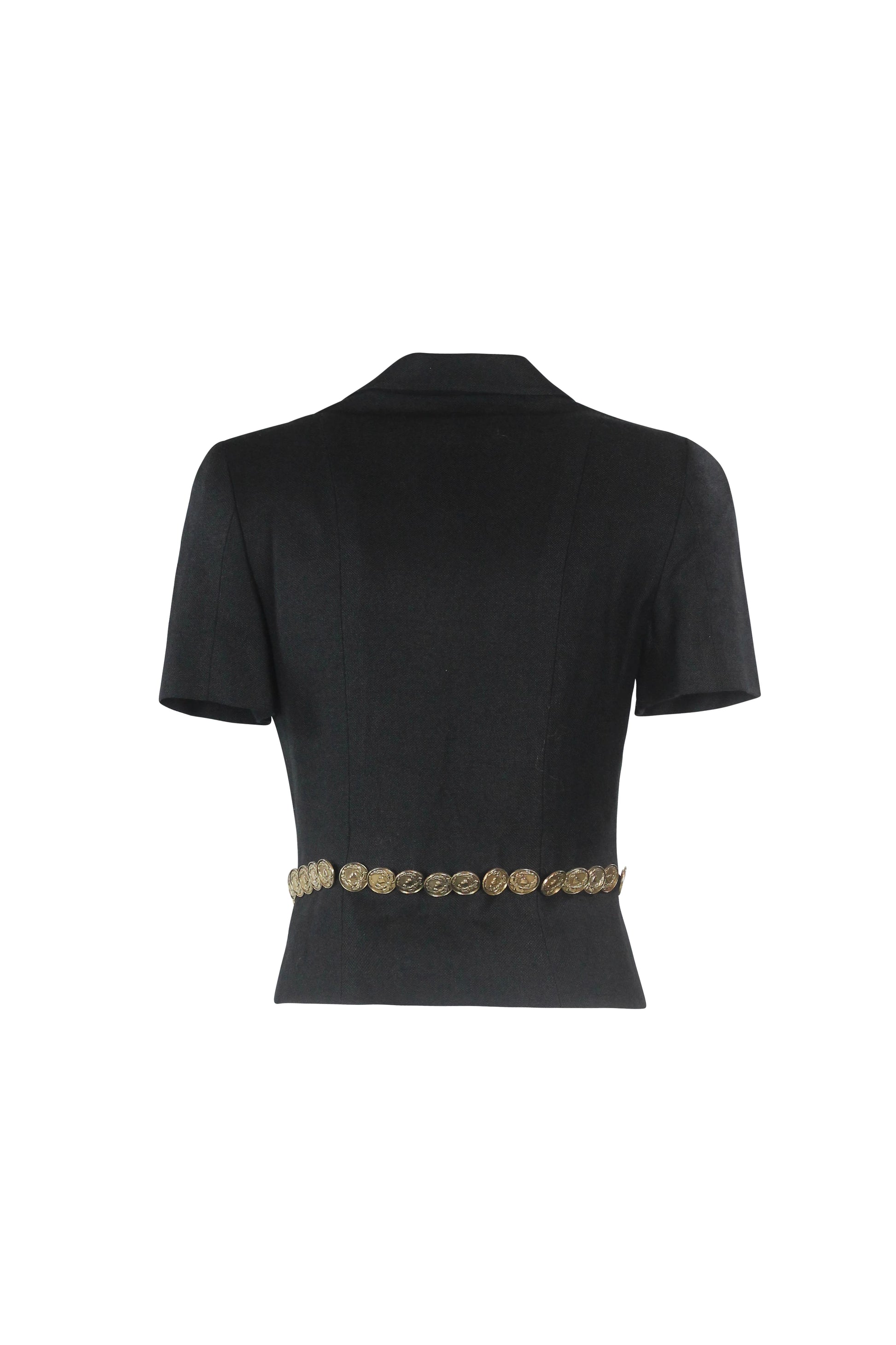 Short-Sleeve Safari-Inspired Jacket