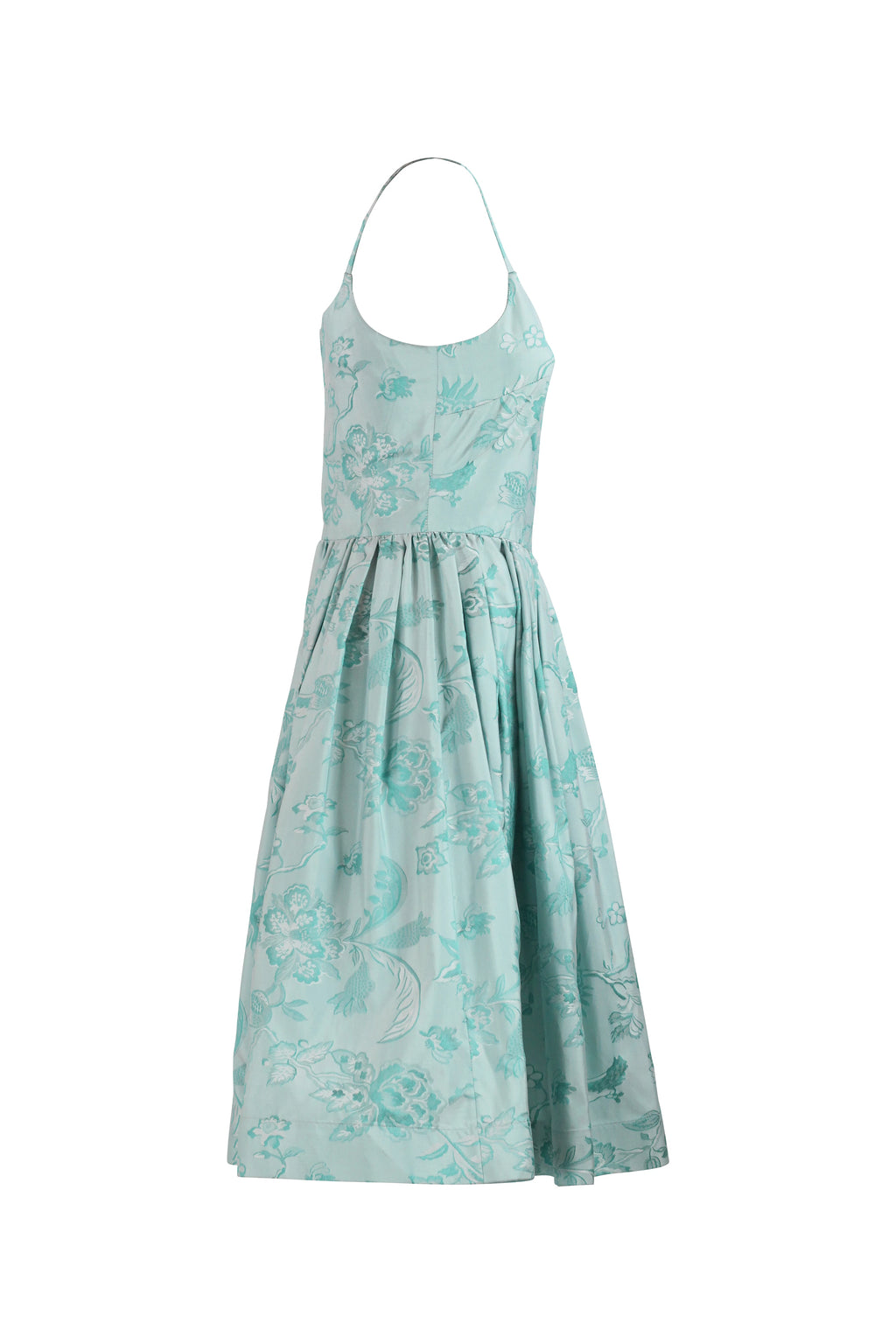 Tiffany Green Brocade Midi Dress