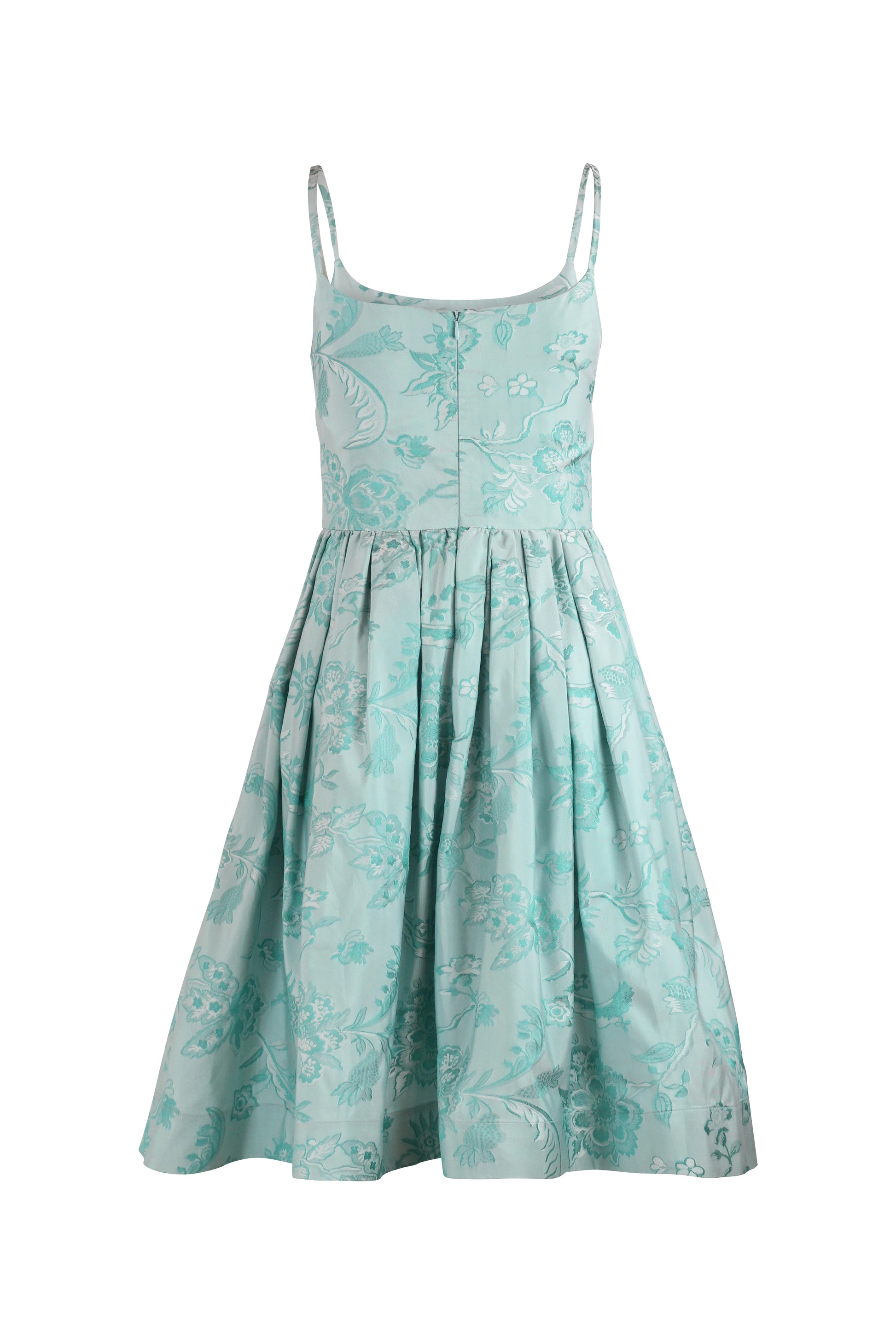 Tiffany Green Brocade Midi Dress