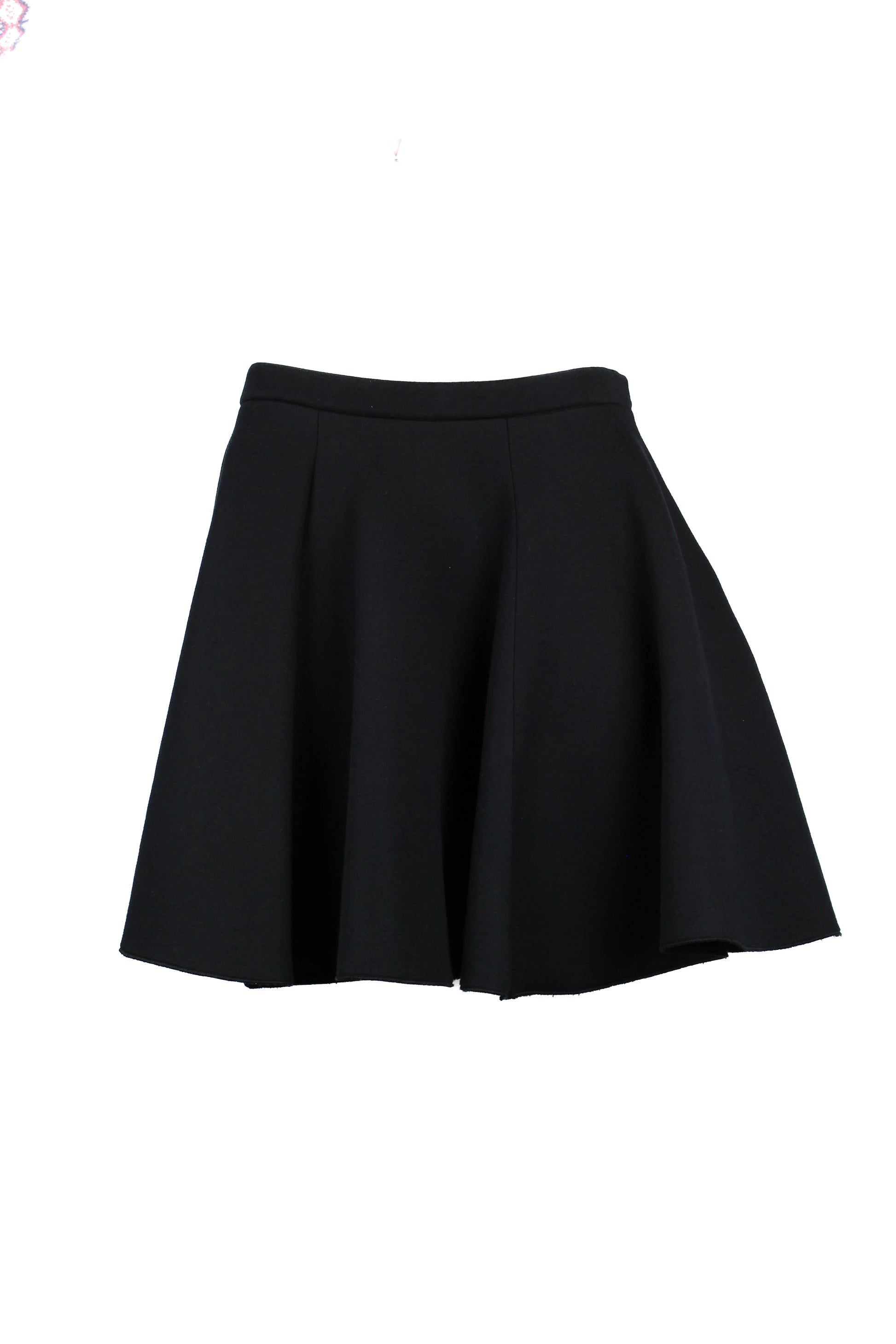 Black neoprene skater skirt