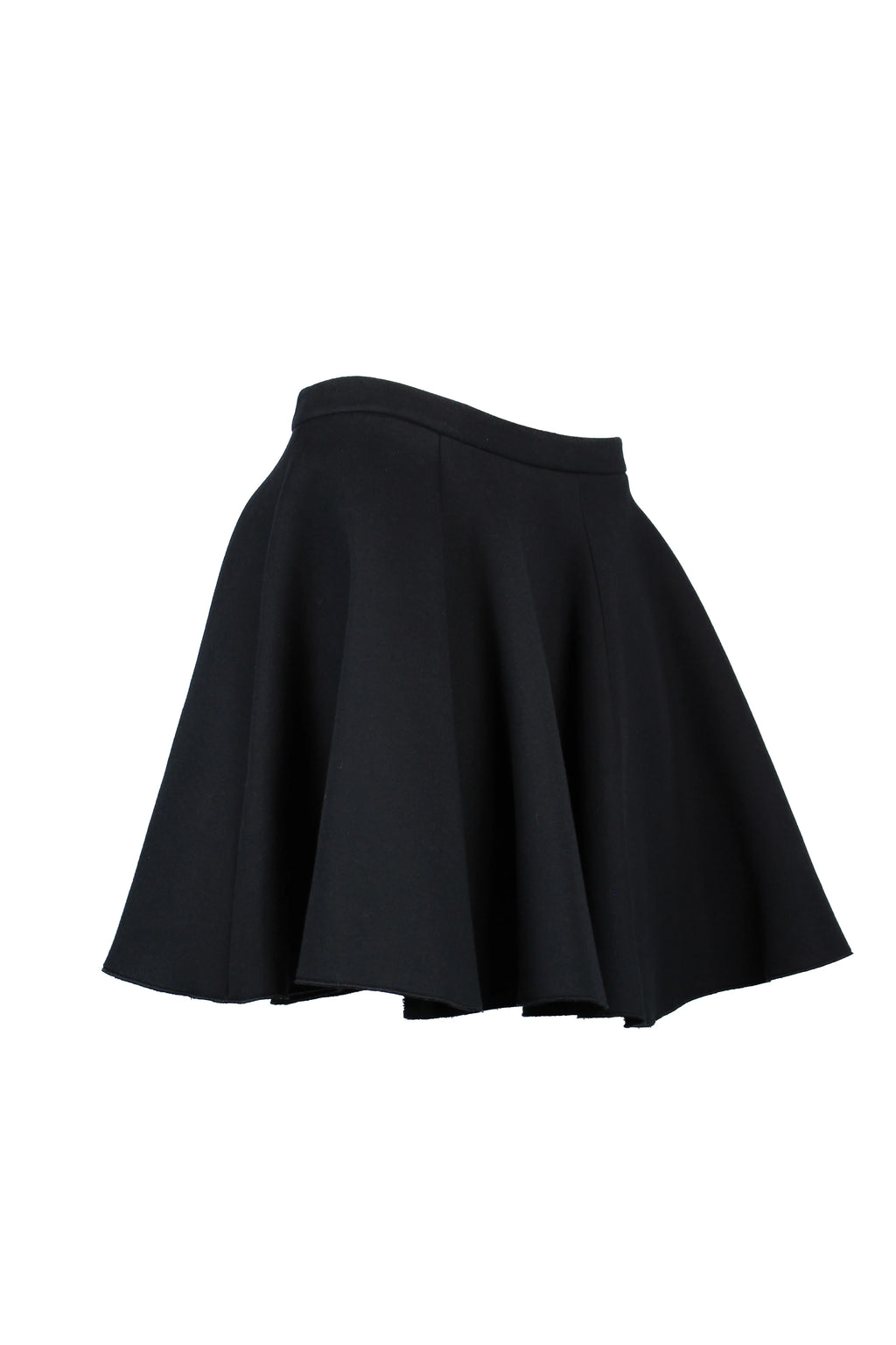 Black neoprene skater skirt