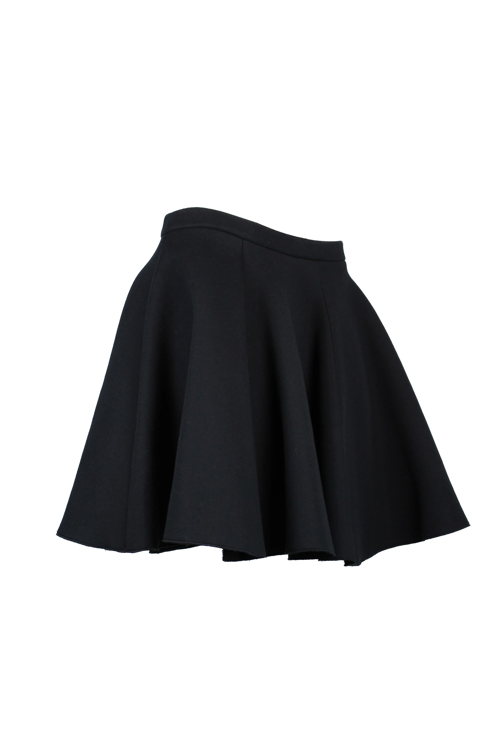Black neoprene skater skirt