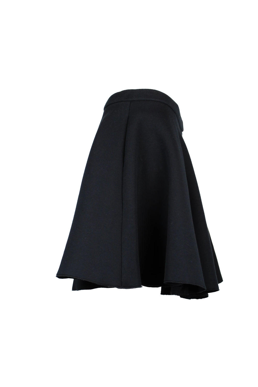 Black neoprene skater skirt