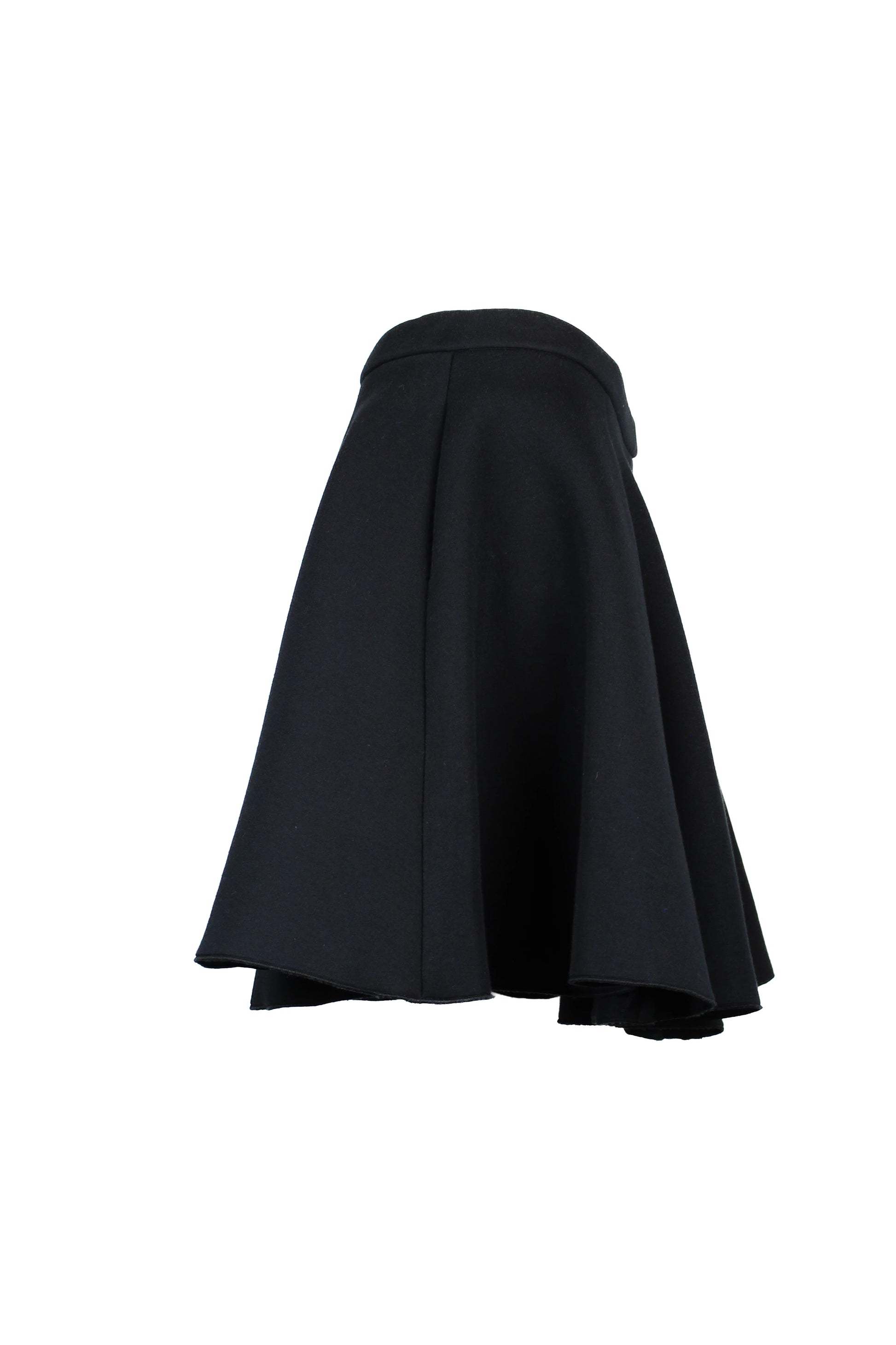 Black neoprene skater skirt